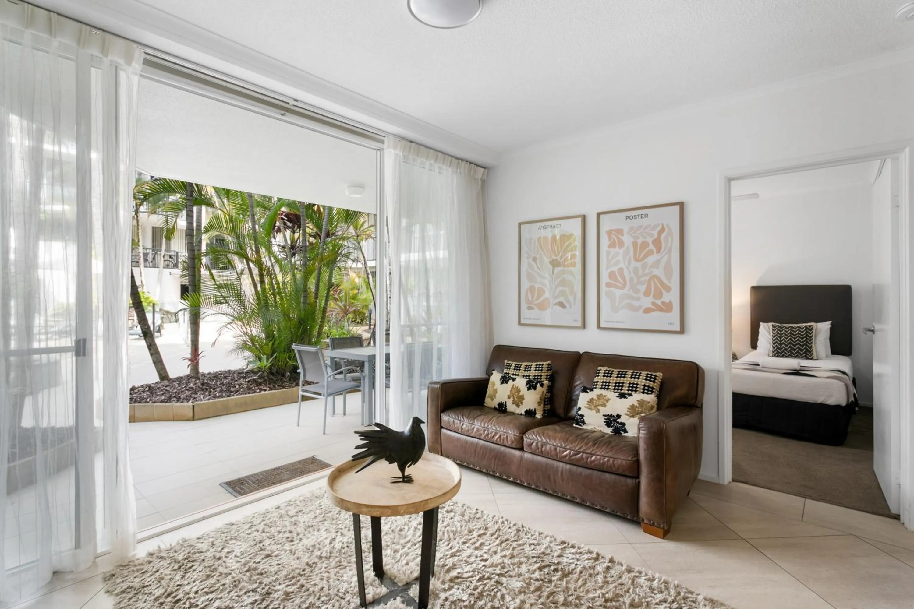 Seating area in Noosa Tropicana