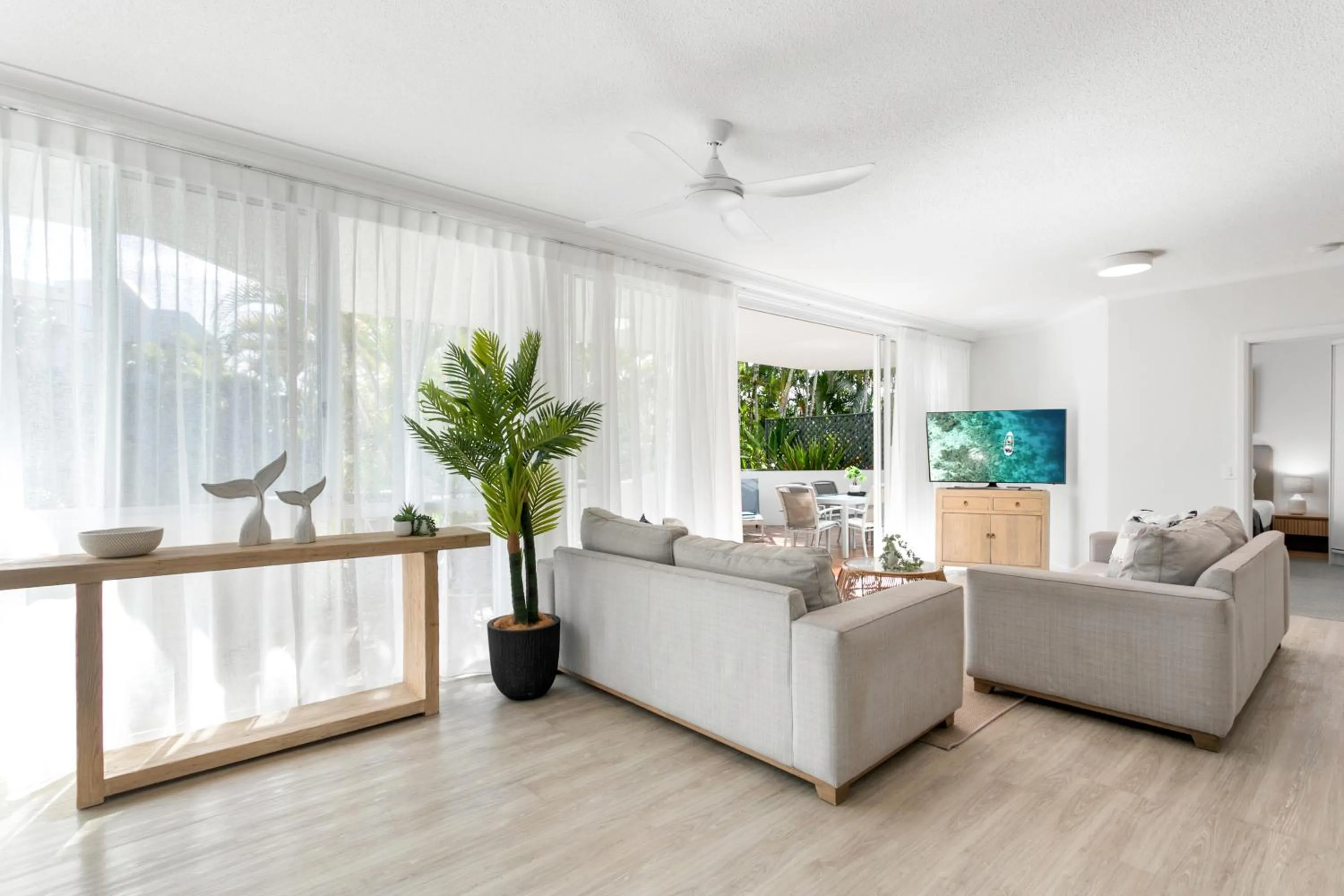 Living room in Noosa Tropicana