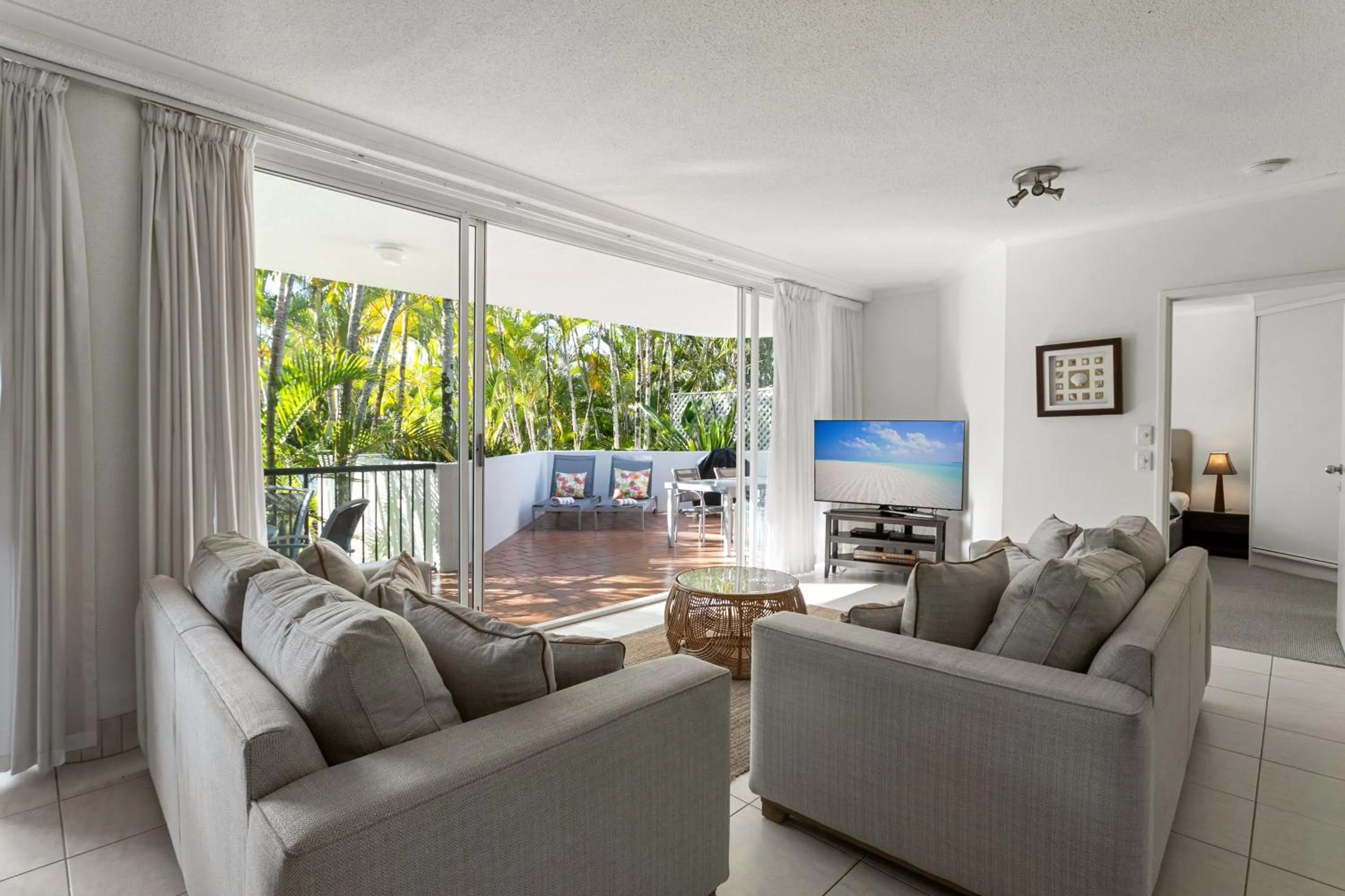 Living room in Noosa Tropicana