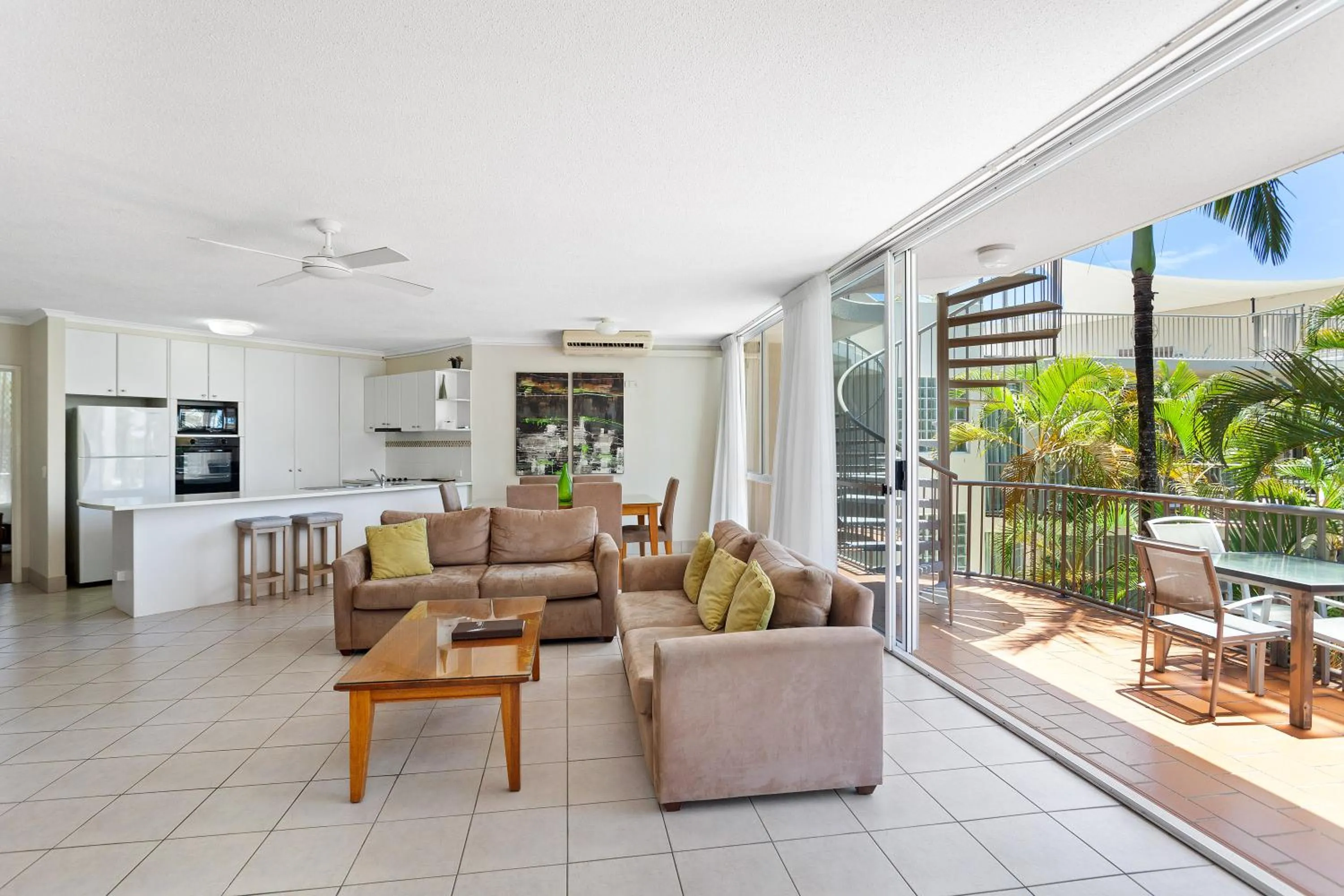 Living room in Noosa Tropicana
