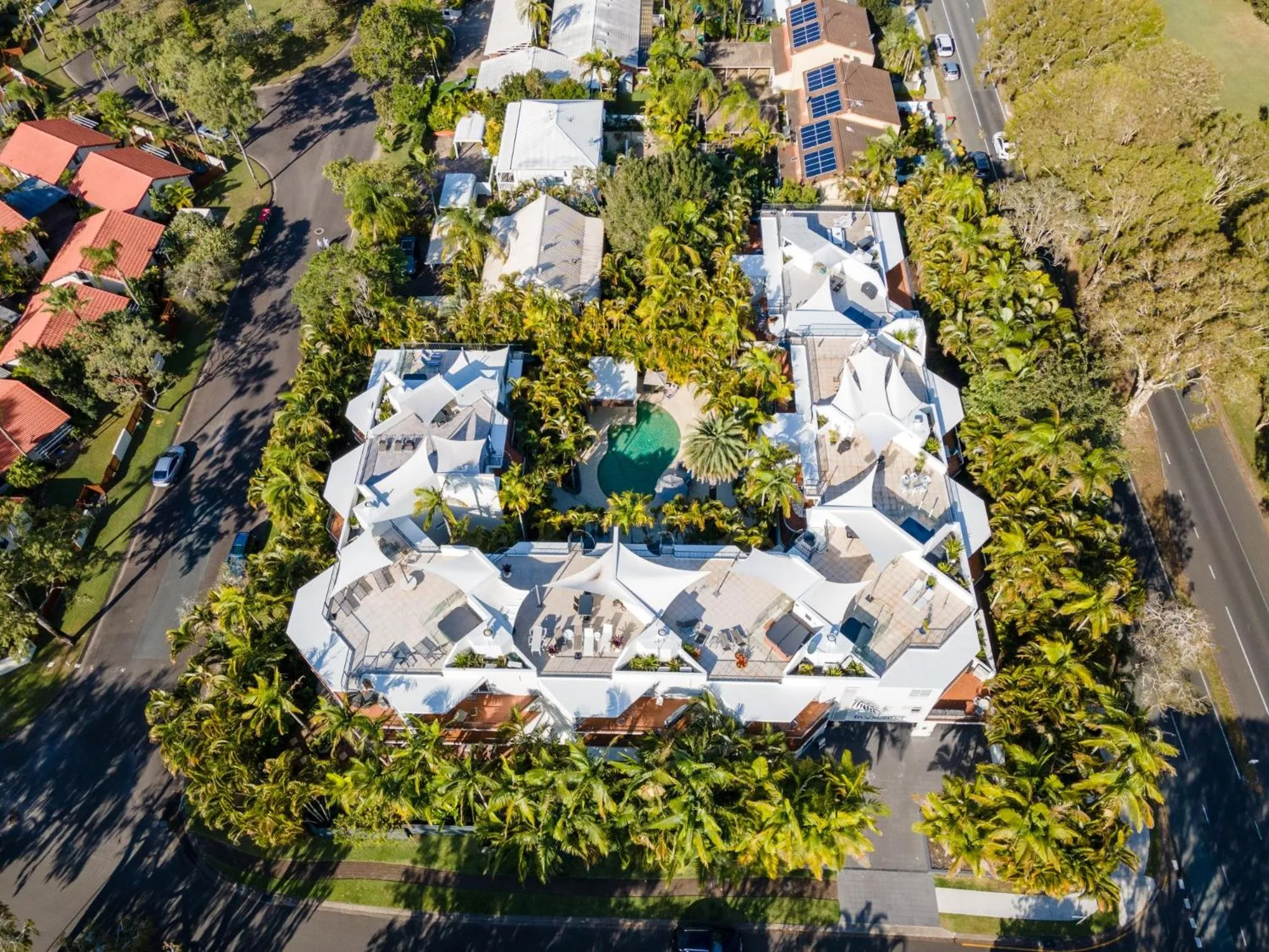 Bird's eye view in Noosa Tropicana