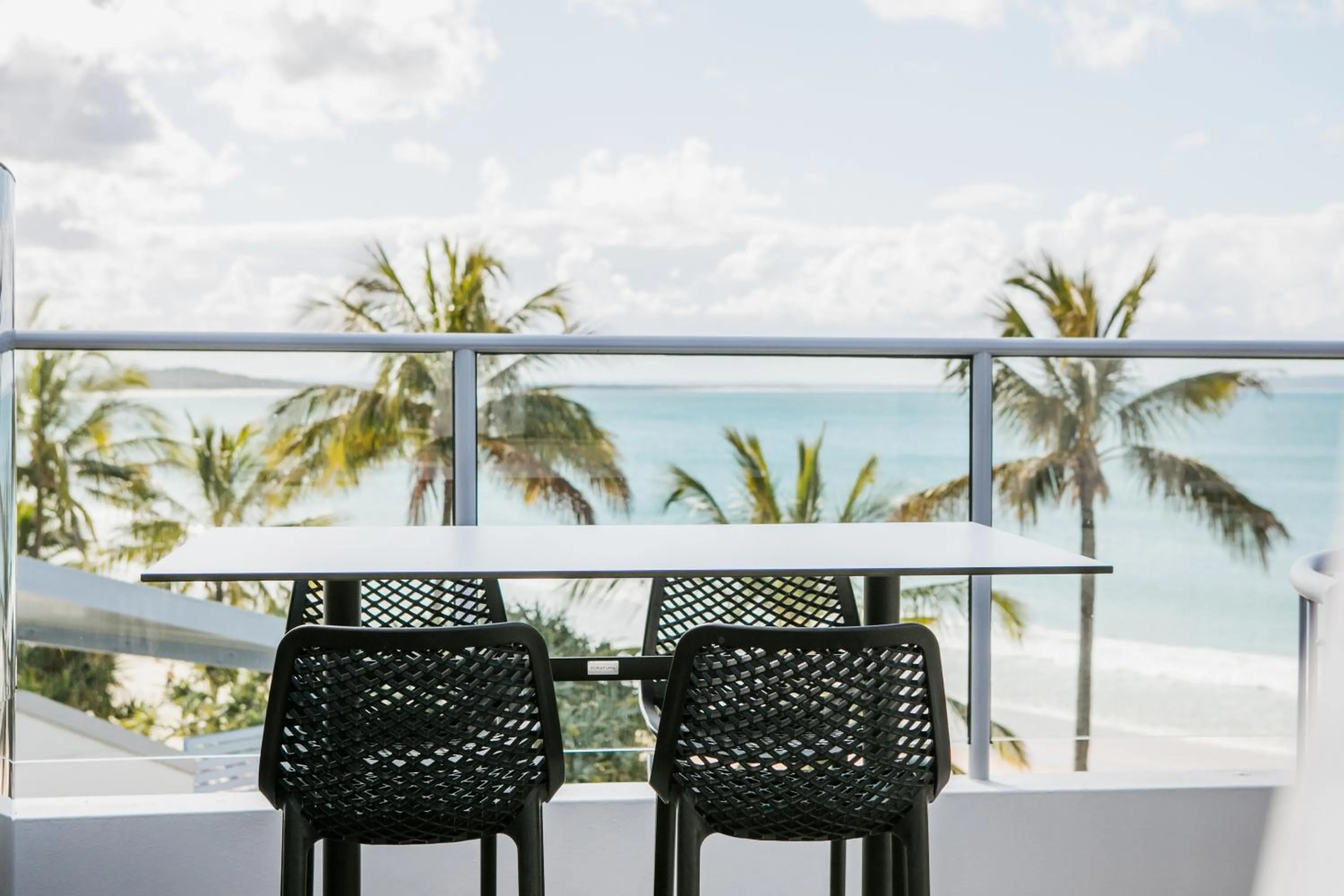 Patio in On The Beach Noosa Resort