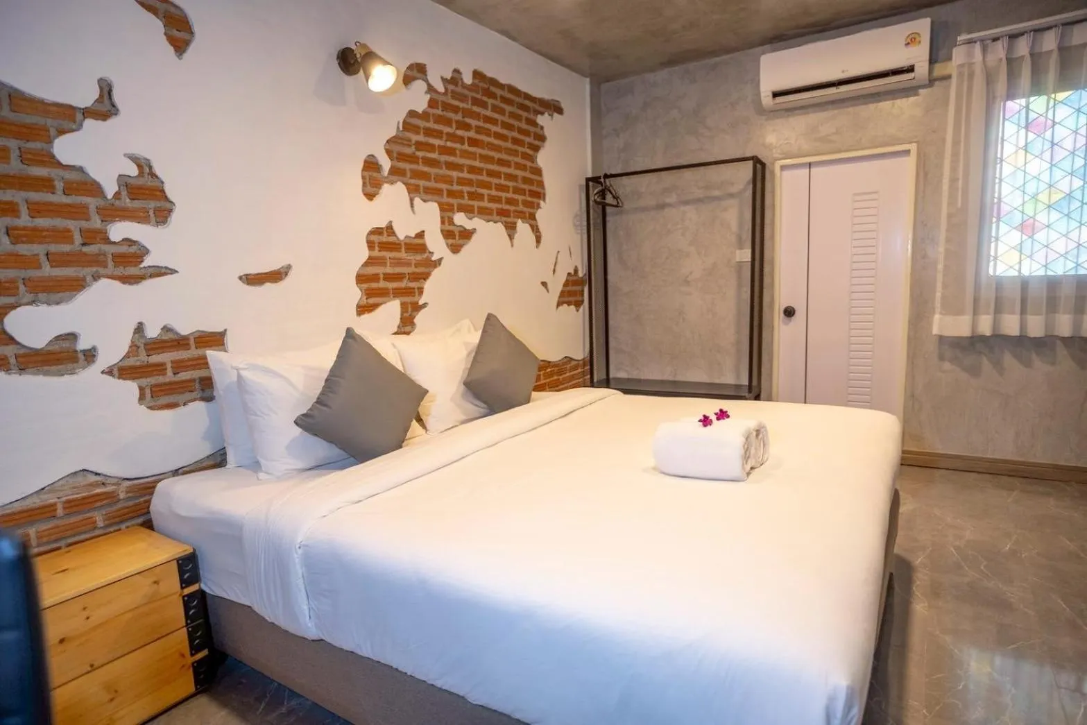 Bed in S1 City Hotel Buriram