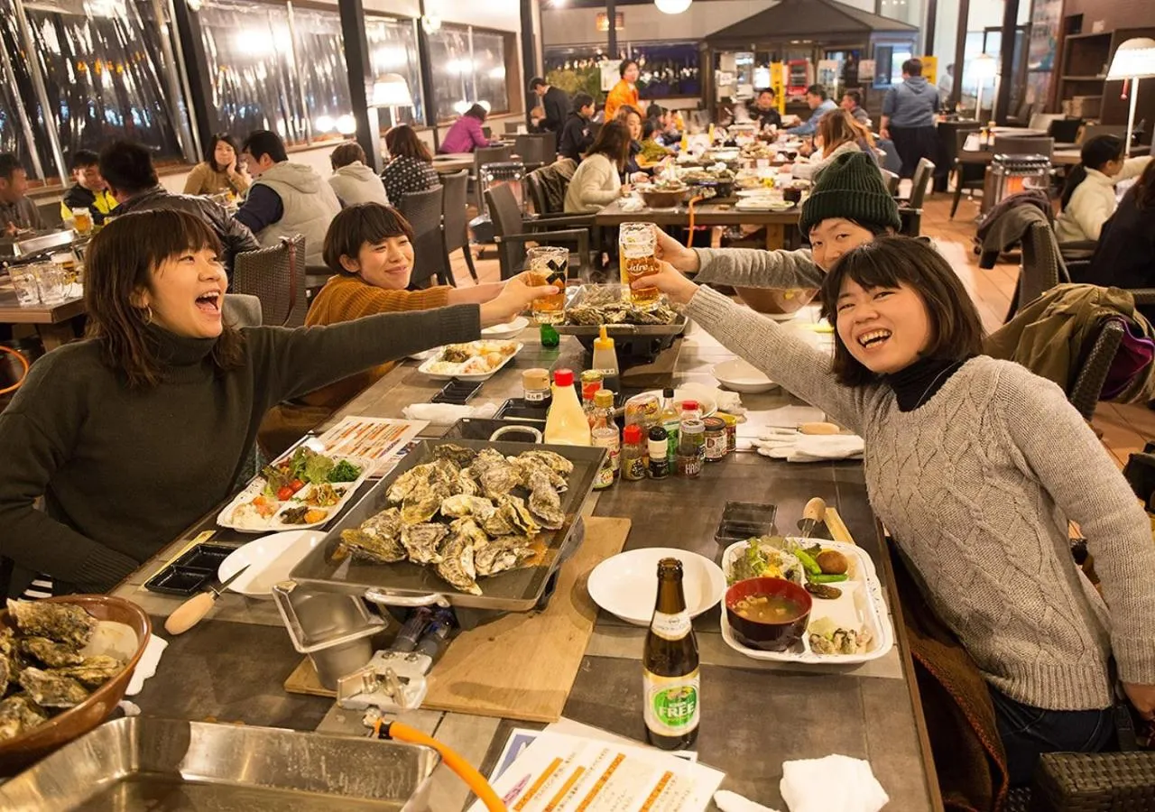 group of guests in Sea Aiga Kaigetsu