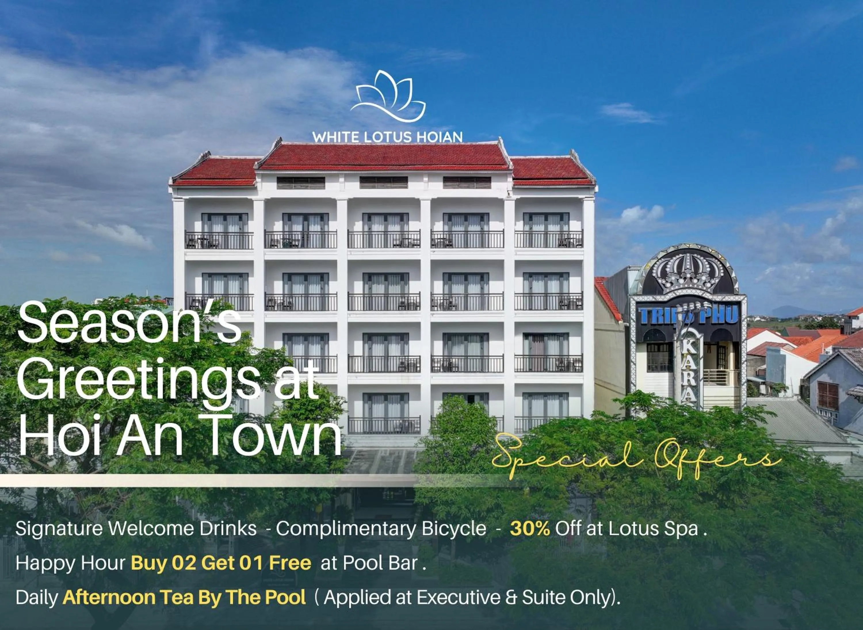Property building in Golden Pearl Hoi An Hotel