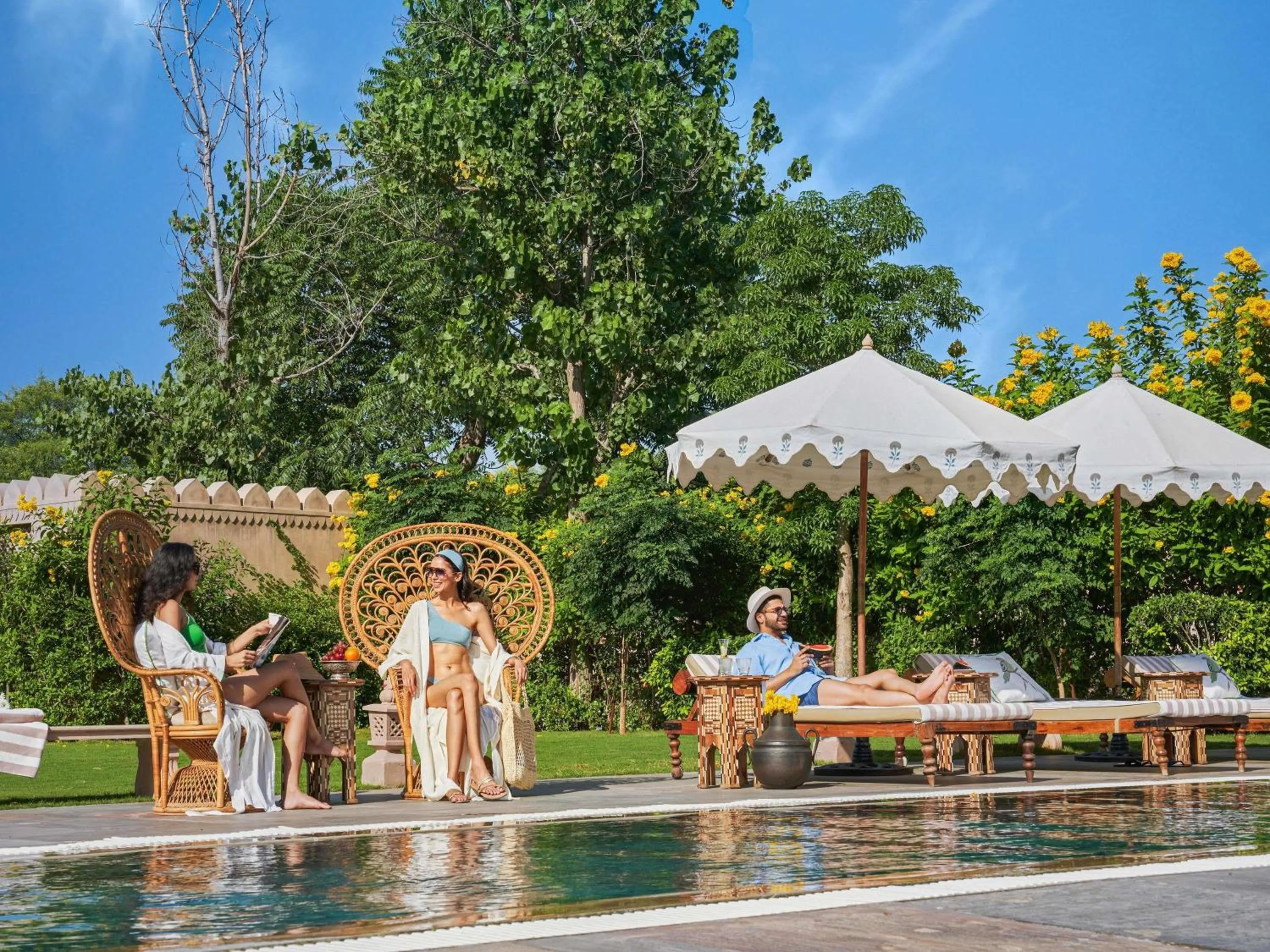 Pool view in Fairmont Jaipur