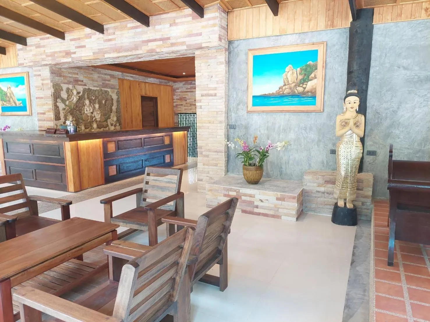 Lobby or reception in Koh Tao Relax Freedom Beach Resort