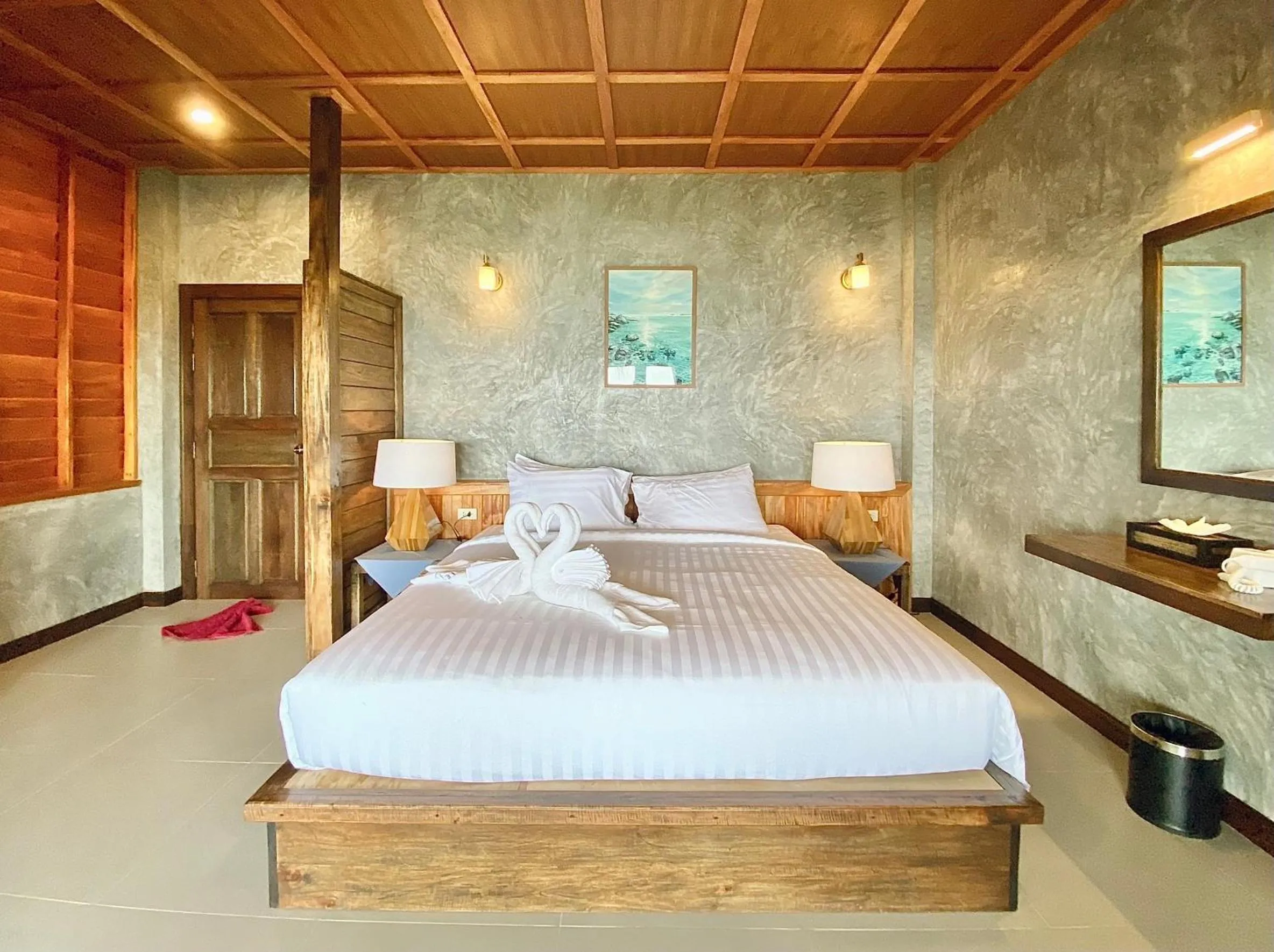 Bed in Koh Tao Relax Freedom Beach Resort