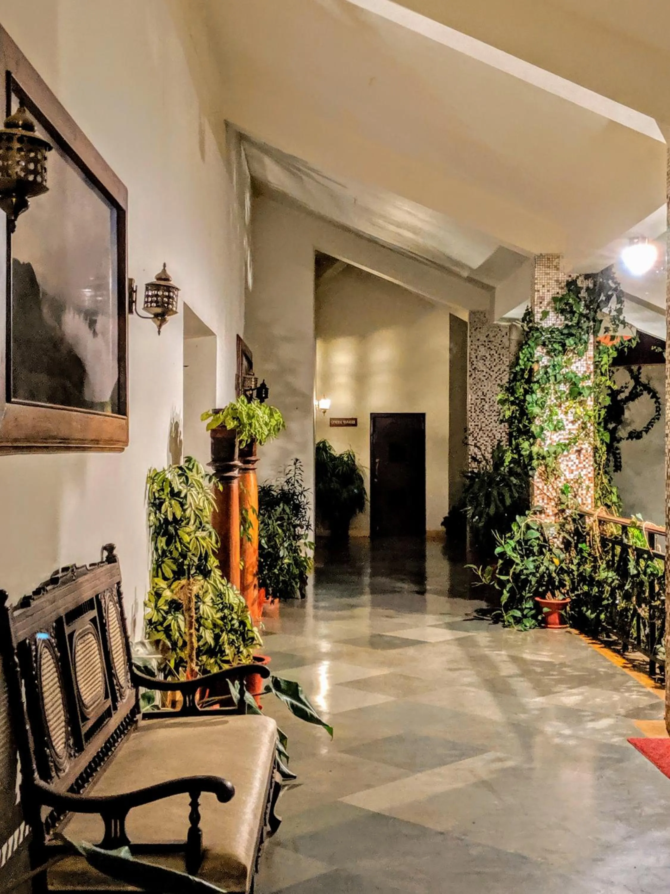 Seating area in Amritara Ambatty Greens Resort