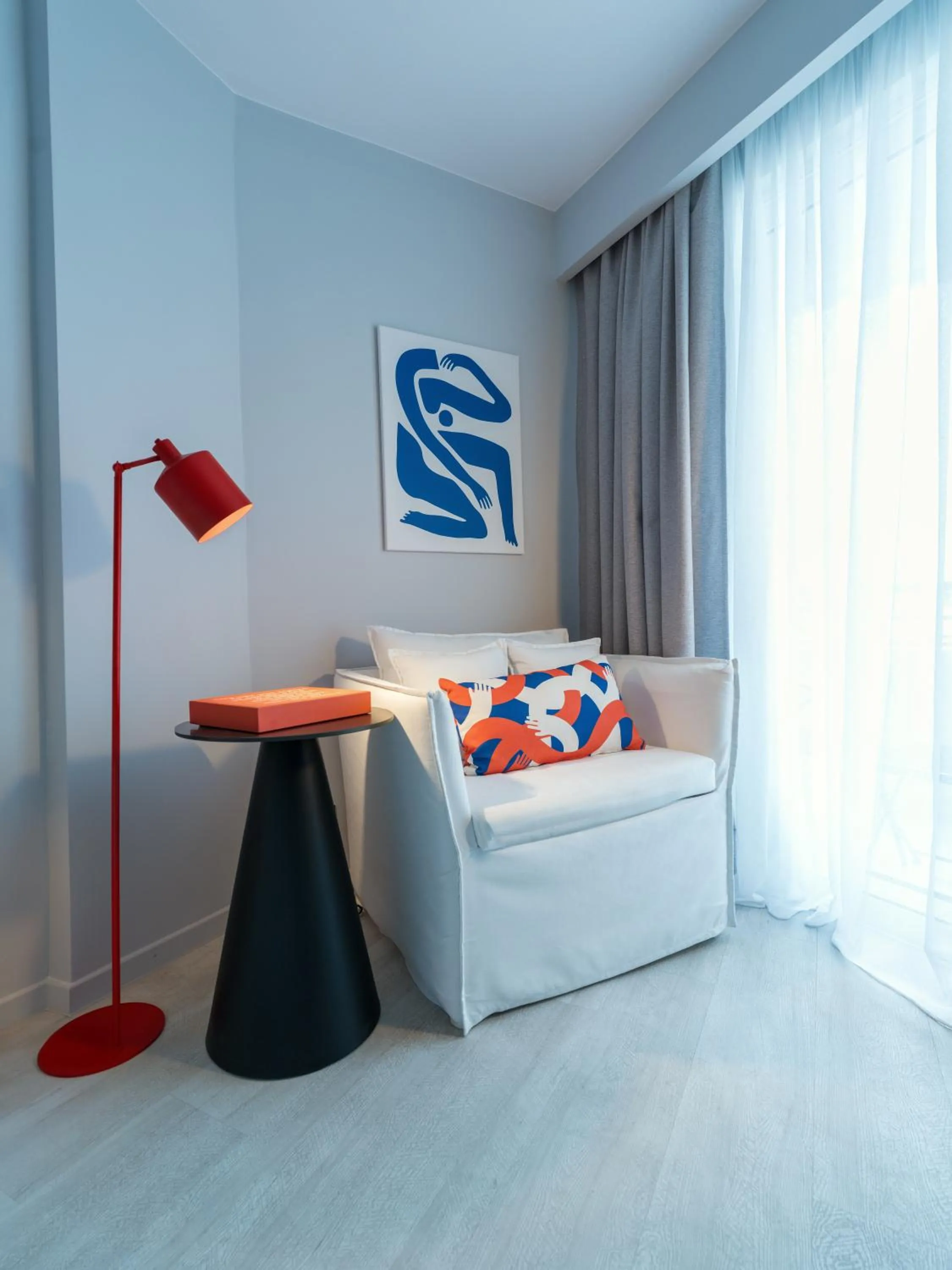 Seating area, Bed in Domes Noruz Kassandra, Halkidiki - Adults Only