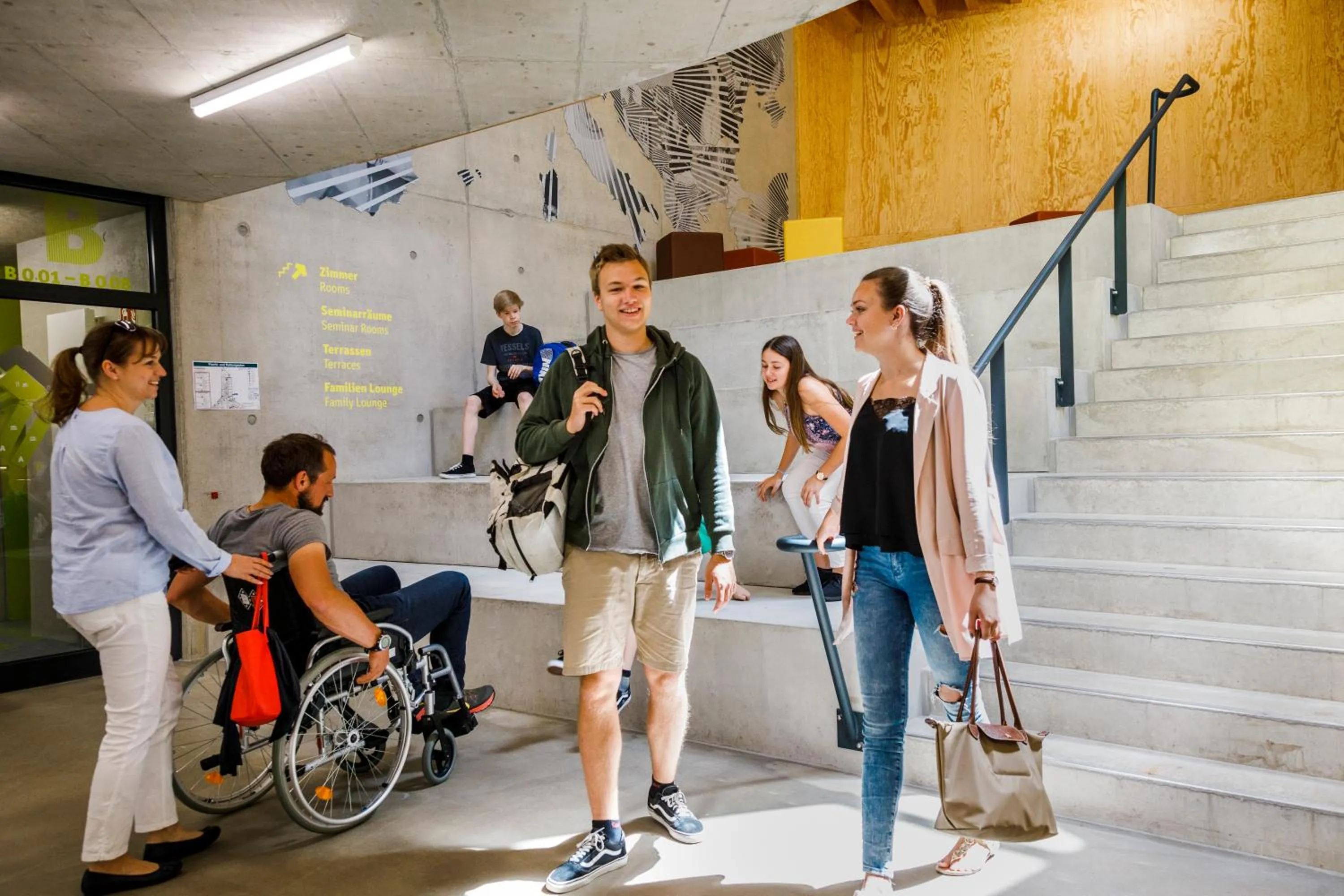Lobby or reception in Jugendherberge Bayreuth