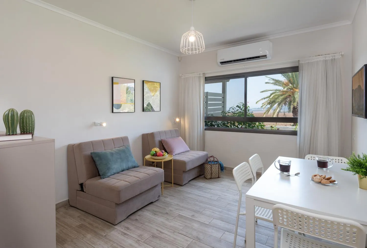 Living room in Holiday Village Kibbutz Mizra