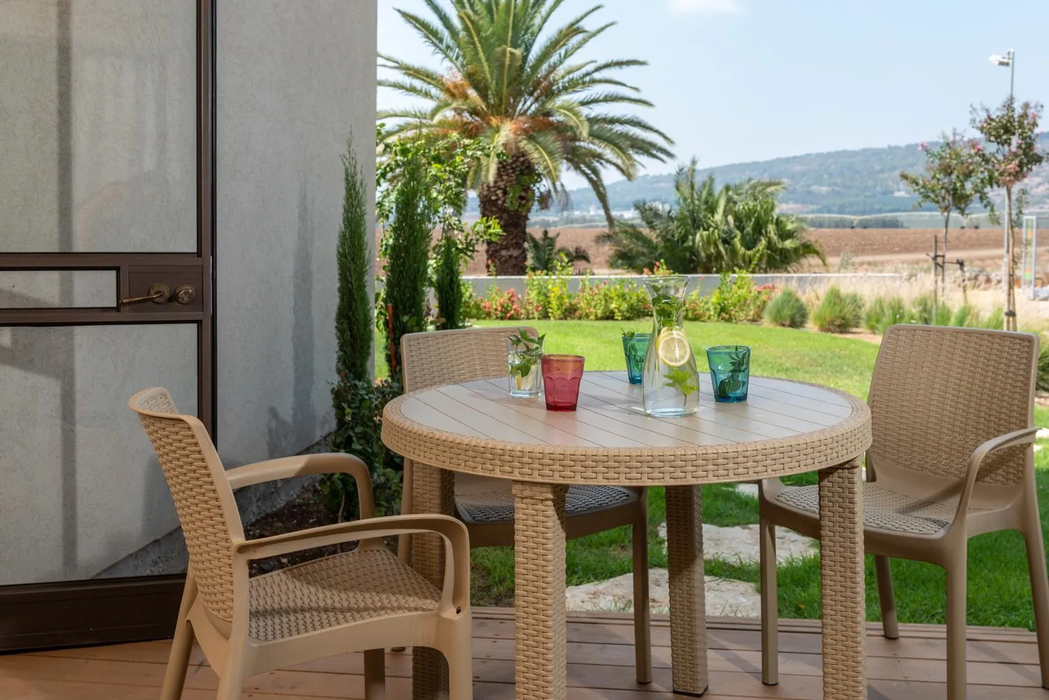 Balcony/Terrace in Holiday Village Kibbutz Mizra