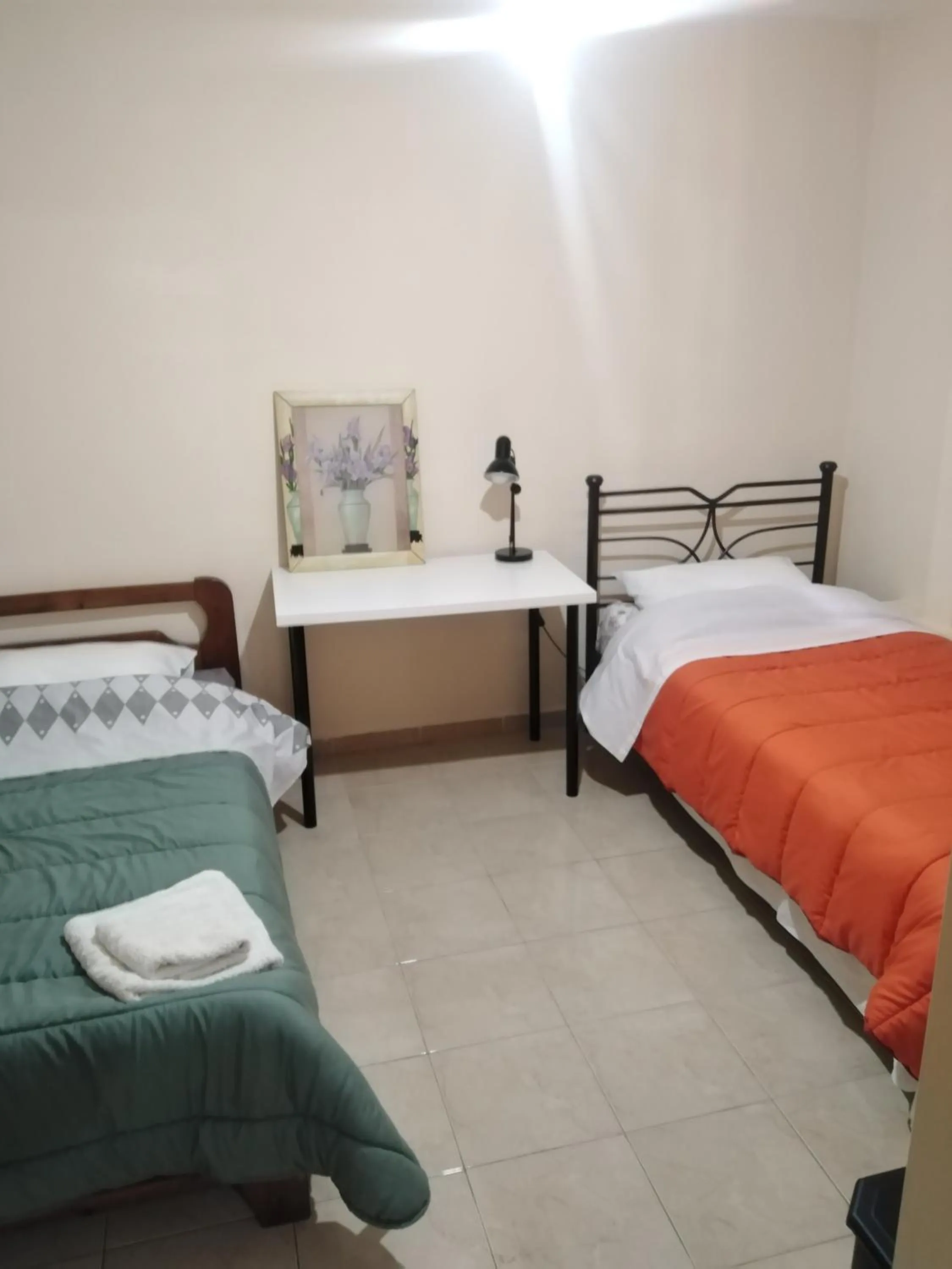 Bed in Stavros Apartments