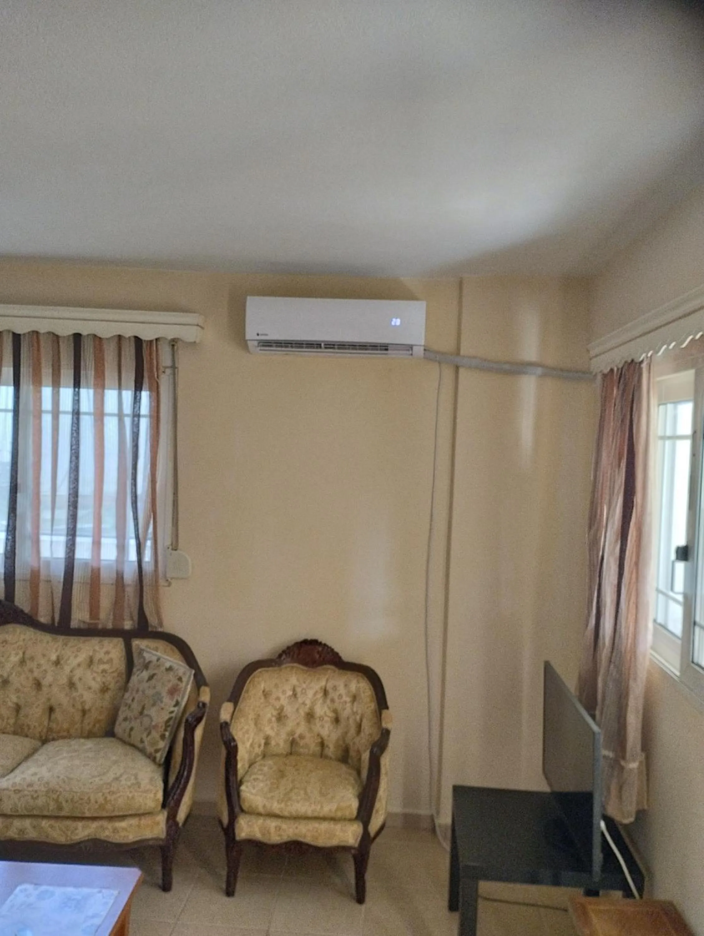 Seating area in Stavros Apartments