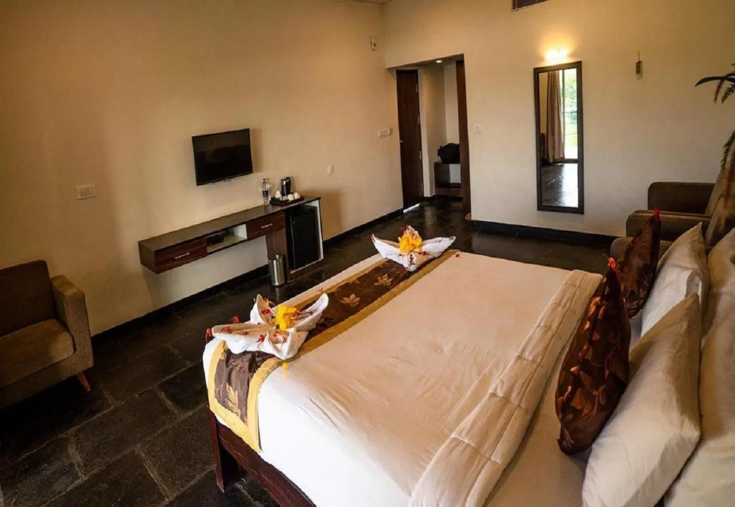 Bedroom in Starling River Resort Dandeli