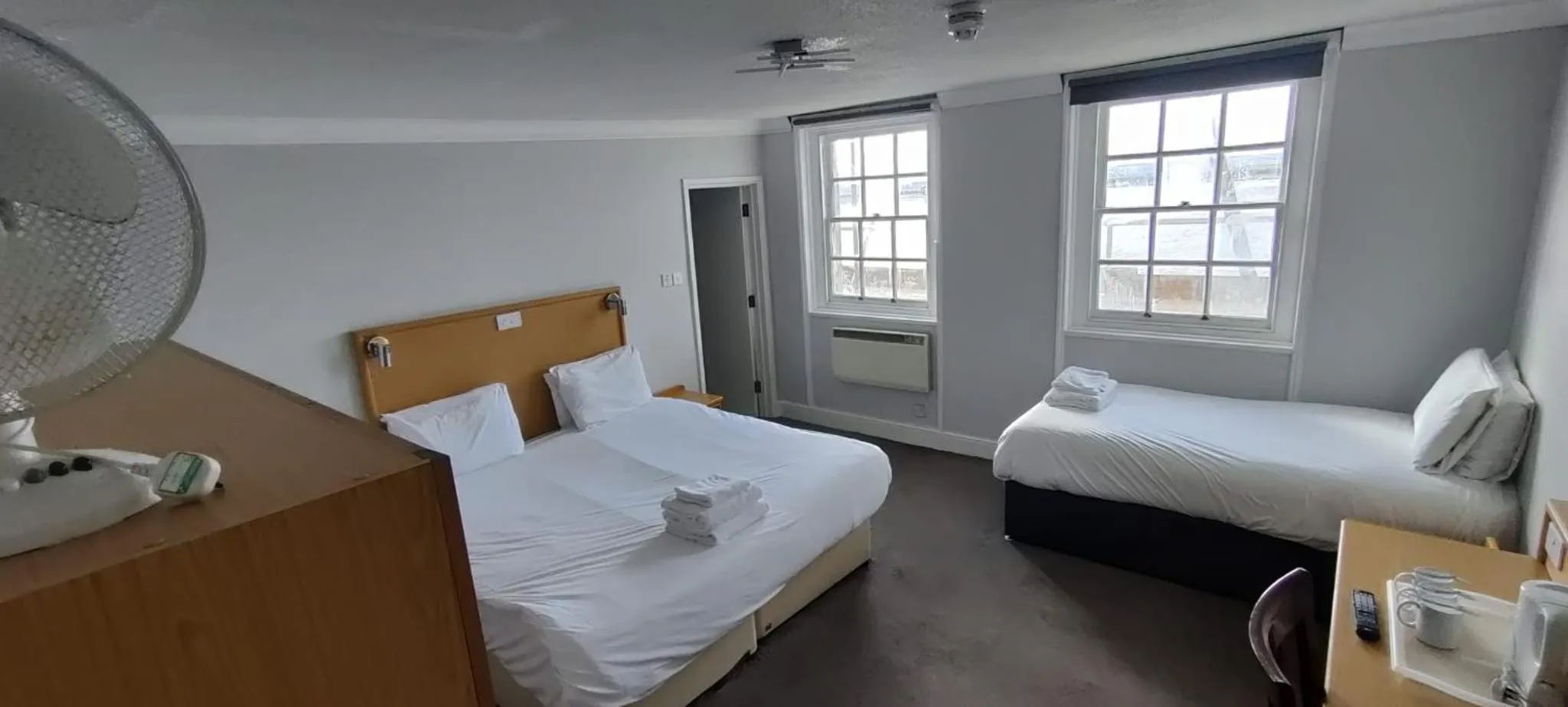 Bed in Royal Hotel, Bar & Grill