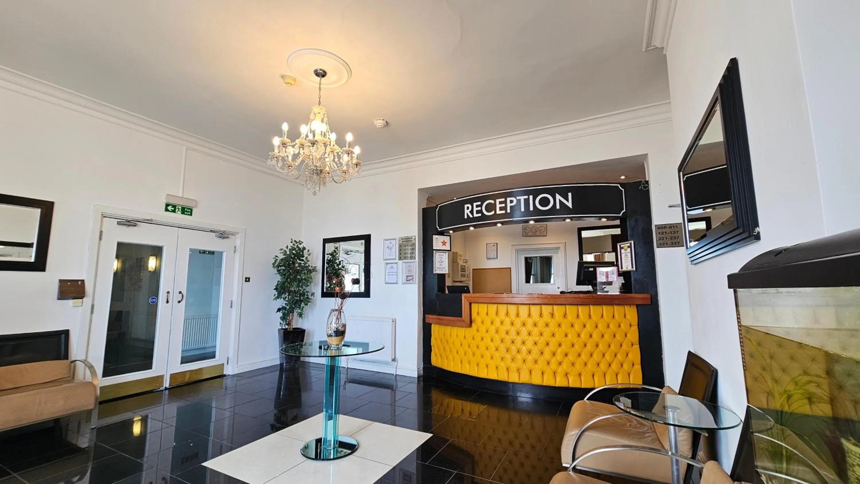 Lobby or reception in The Strand Hotel