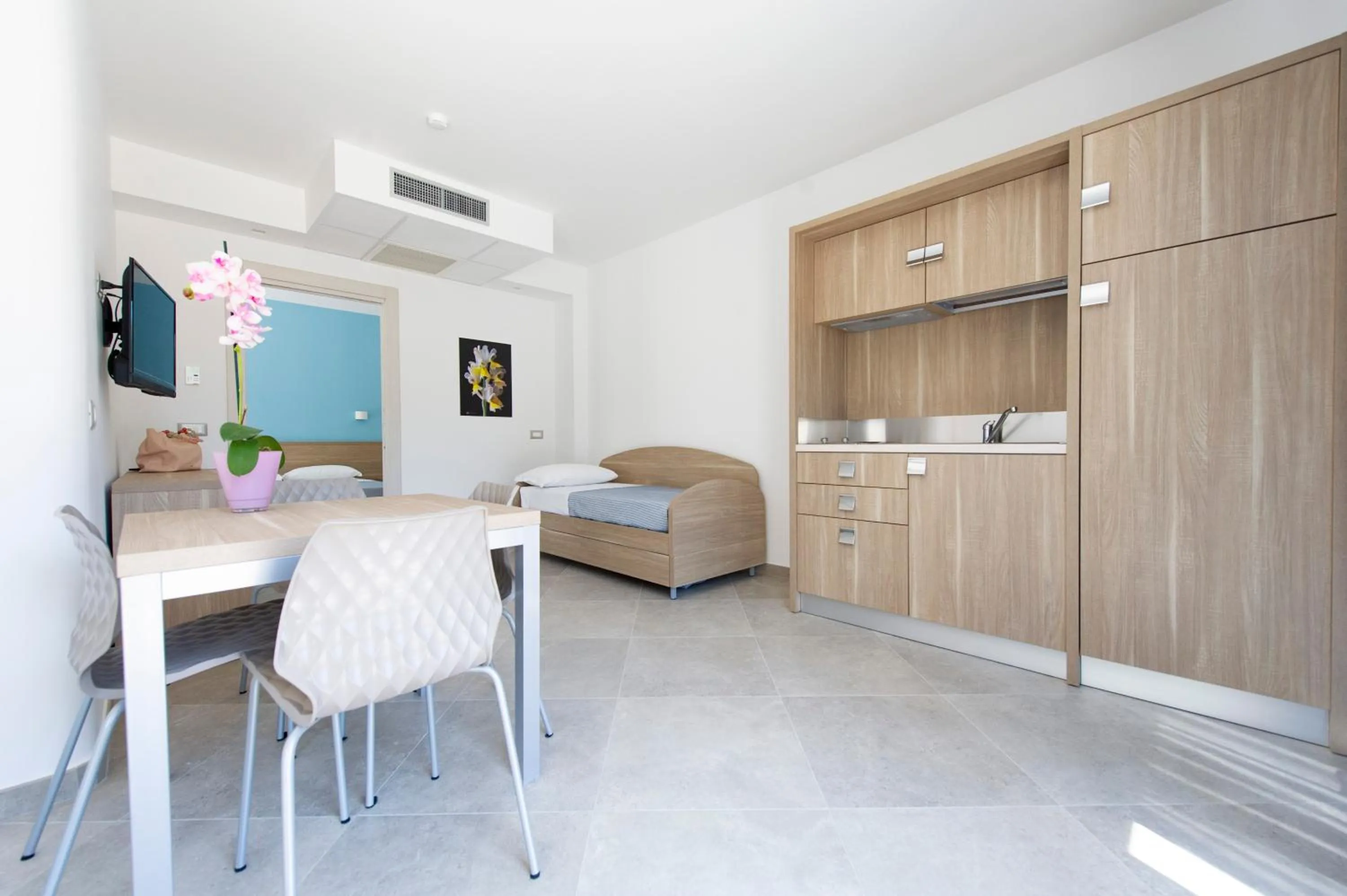 Kitchen or kitchenette in Hotel Residence Torre Del Porto