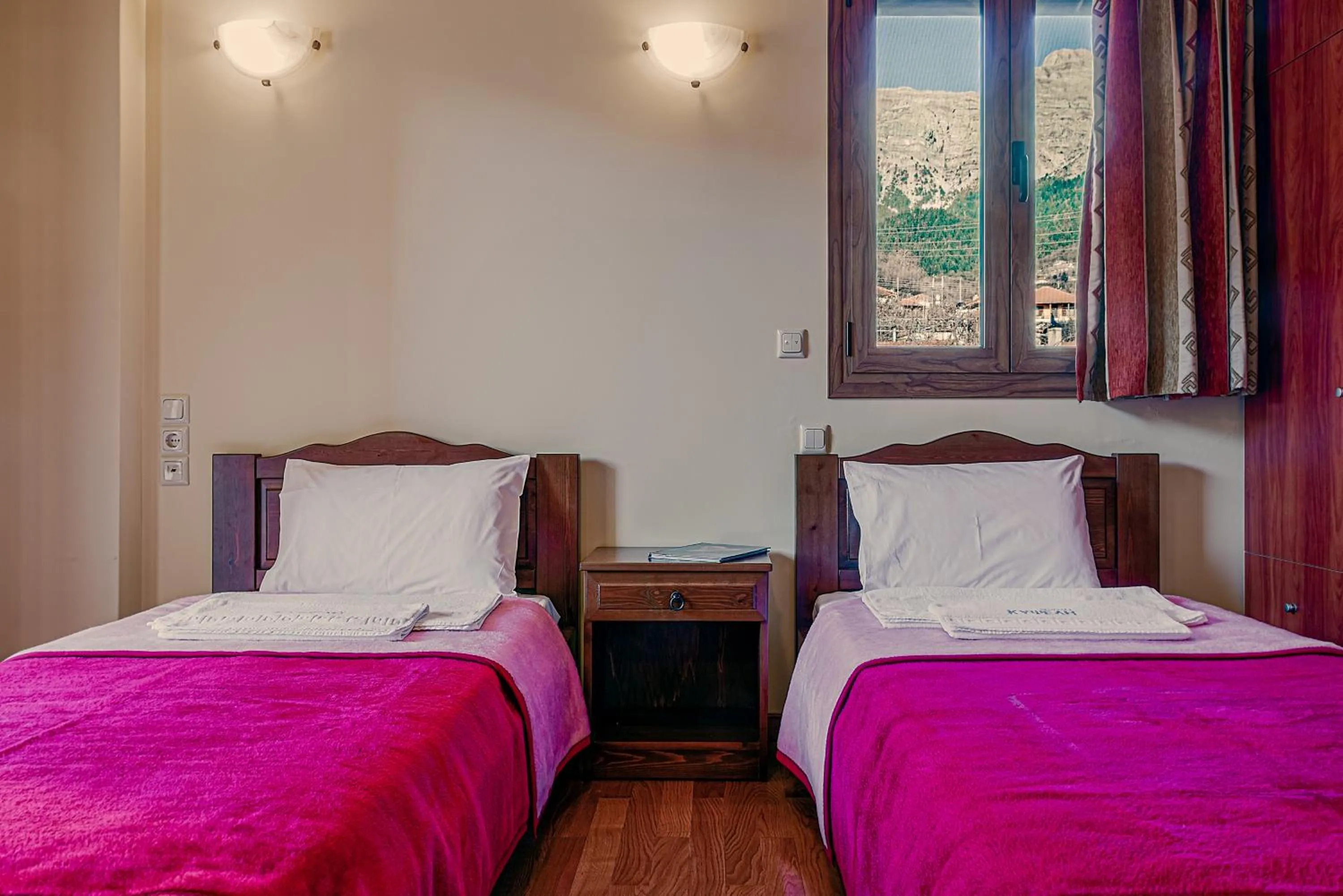 View (from property/room), Bed in Xenonas Kypseli