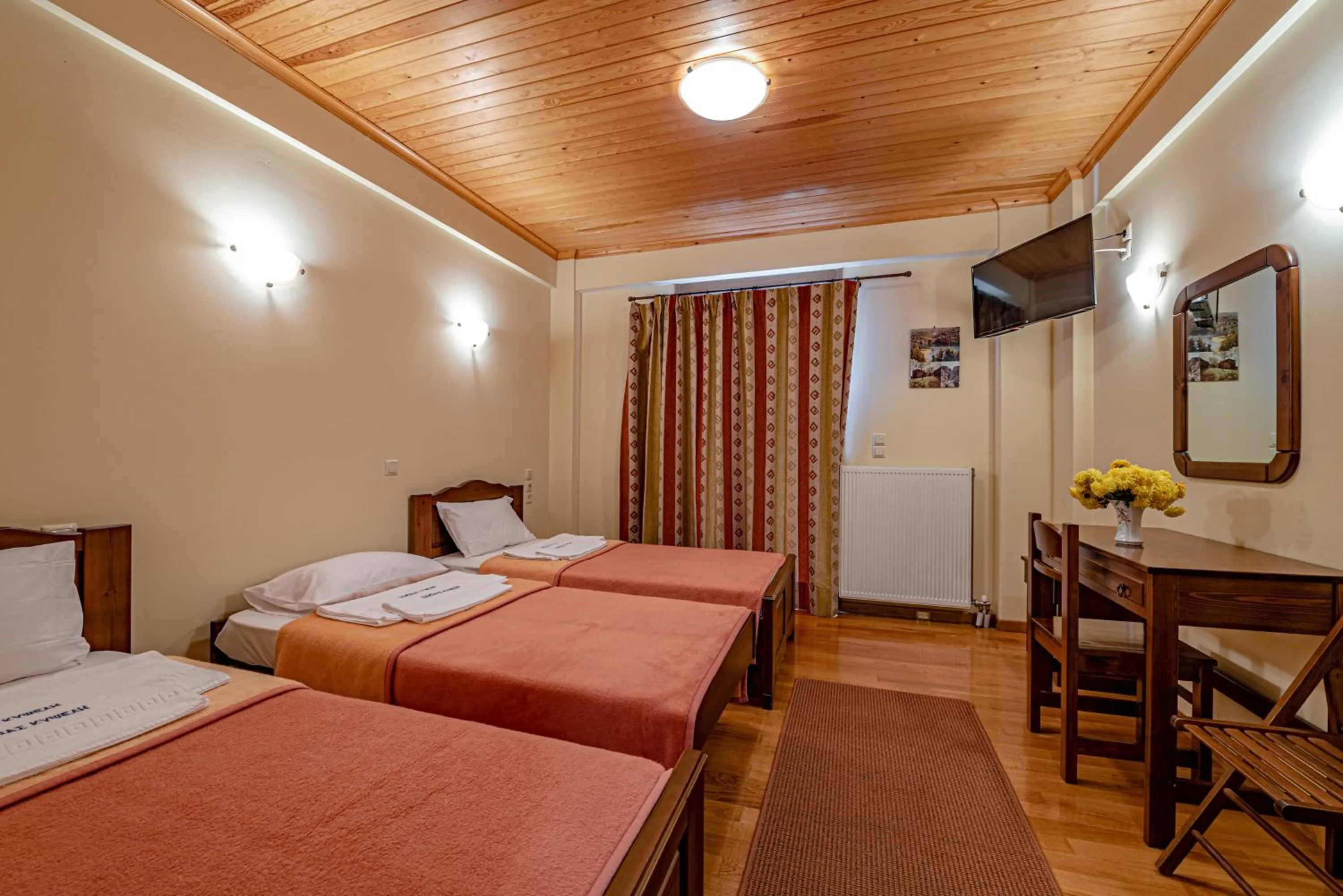 View (from property/room), Bed in Xenonas Kypseli