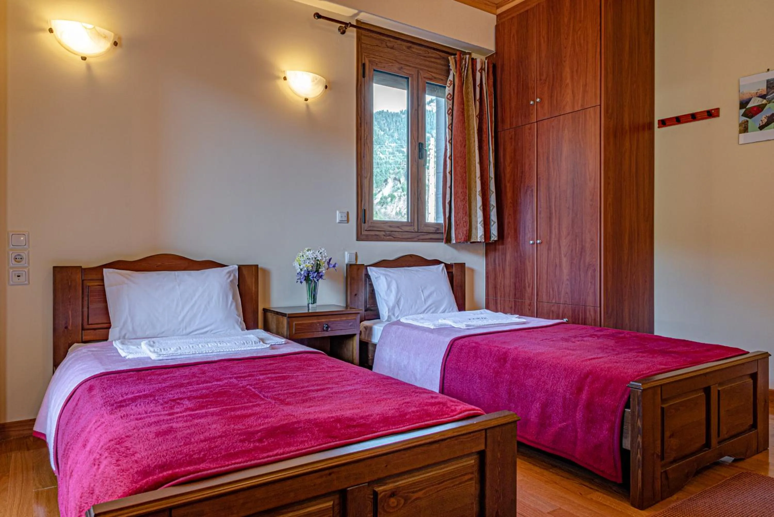 View (from property/room), Bed in Xenonas Kypseli