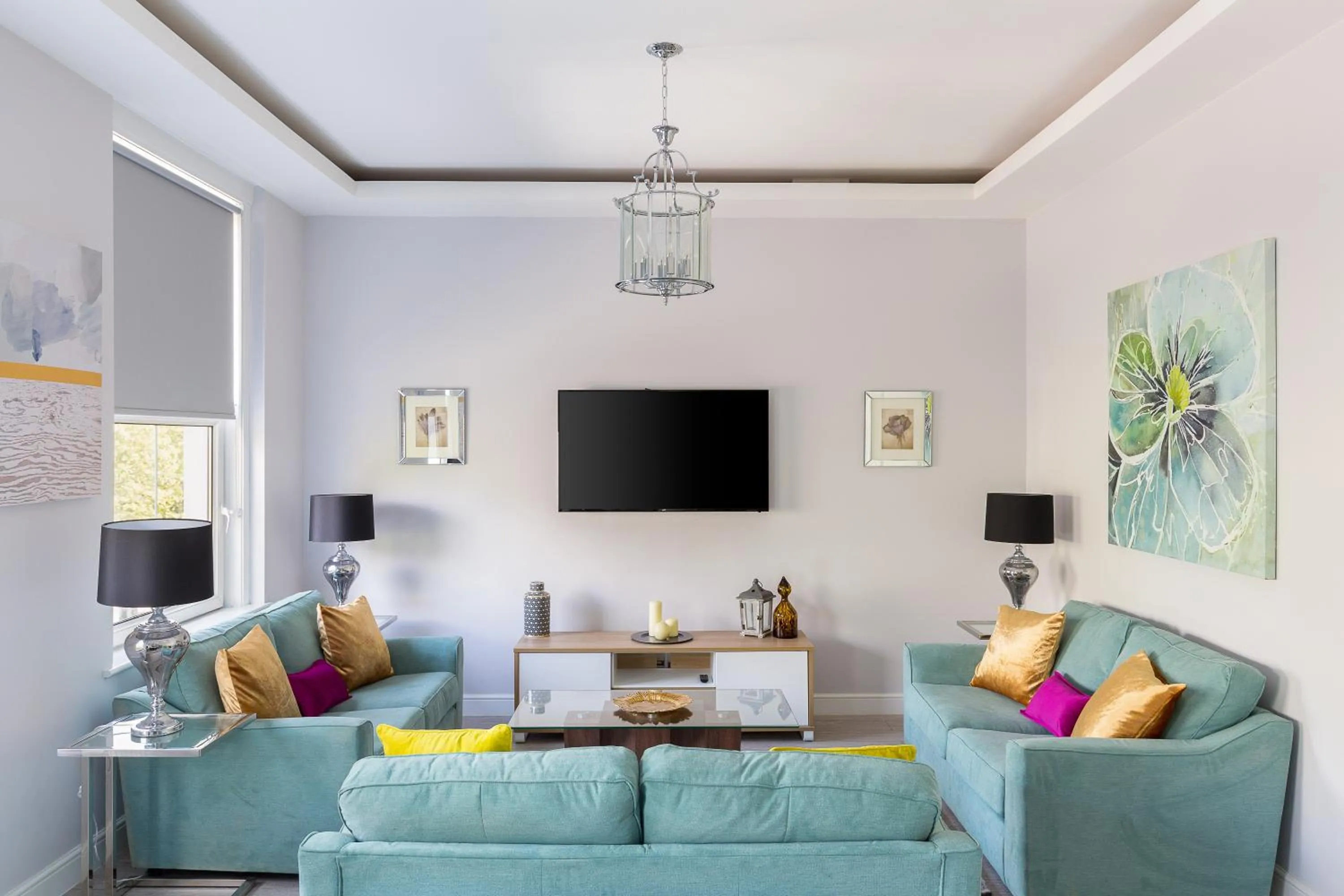 Living room in Cromwell road apartments