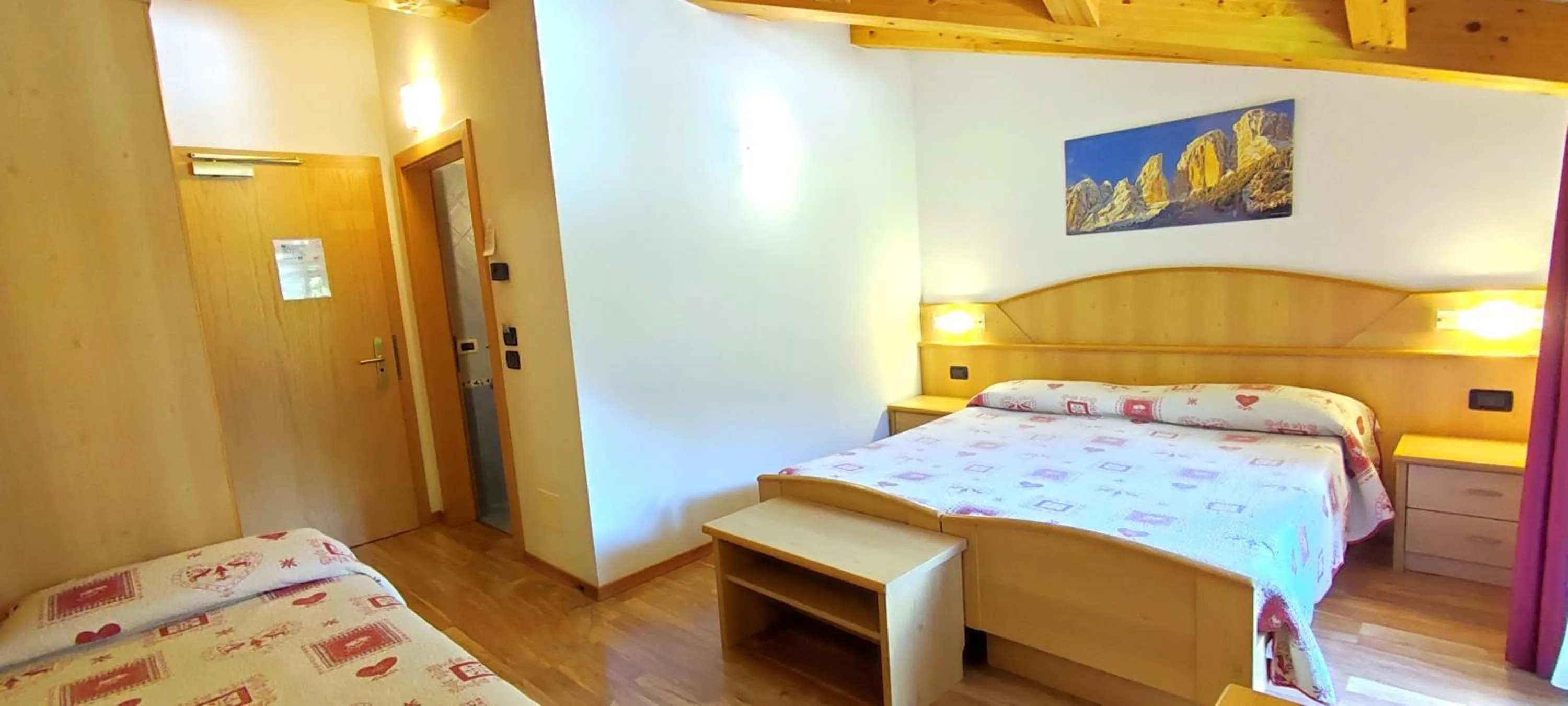 Bed in Hotel Miramonti