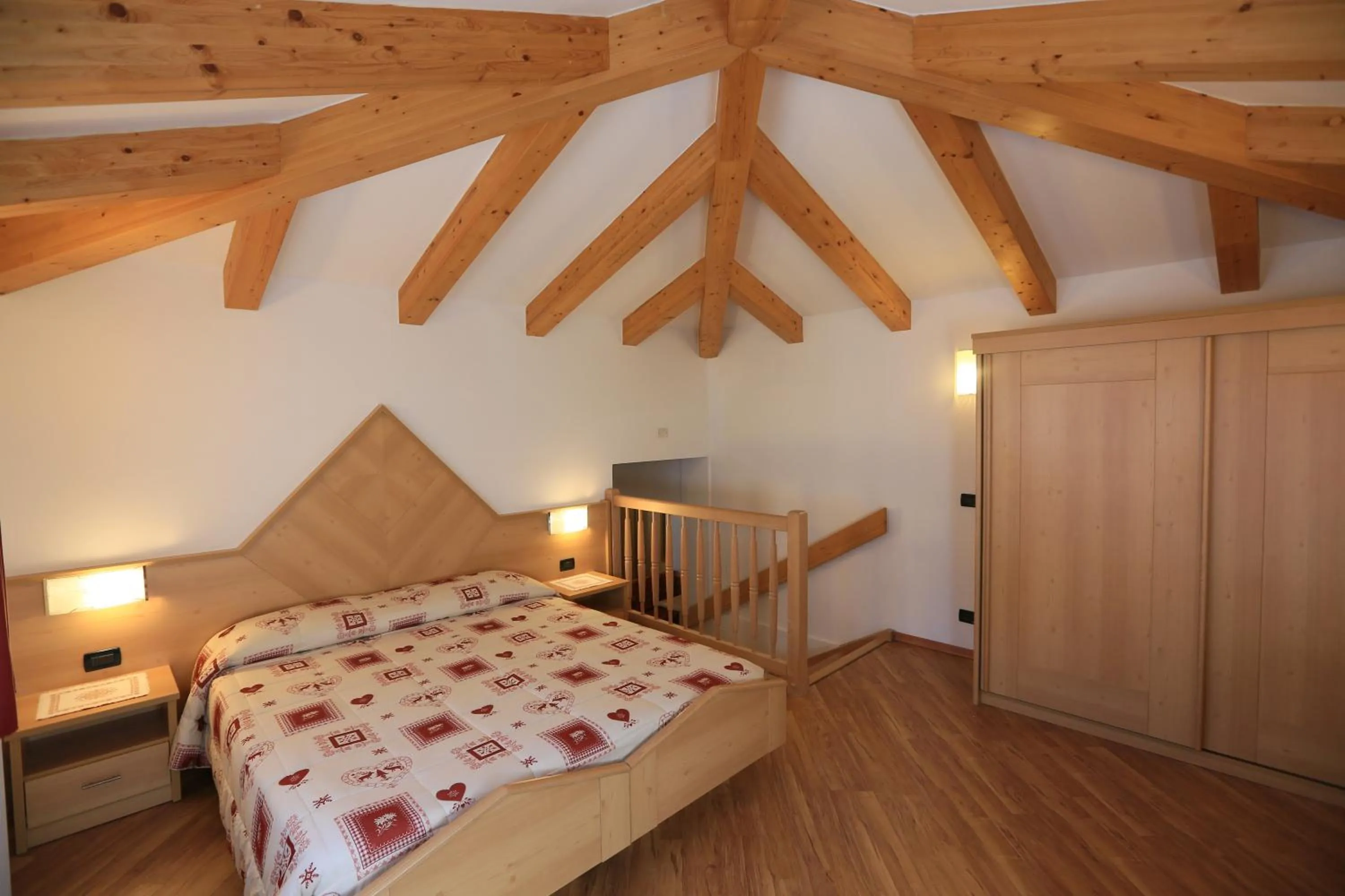 Bed in Hotel Miramonti