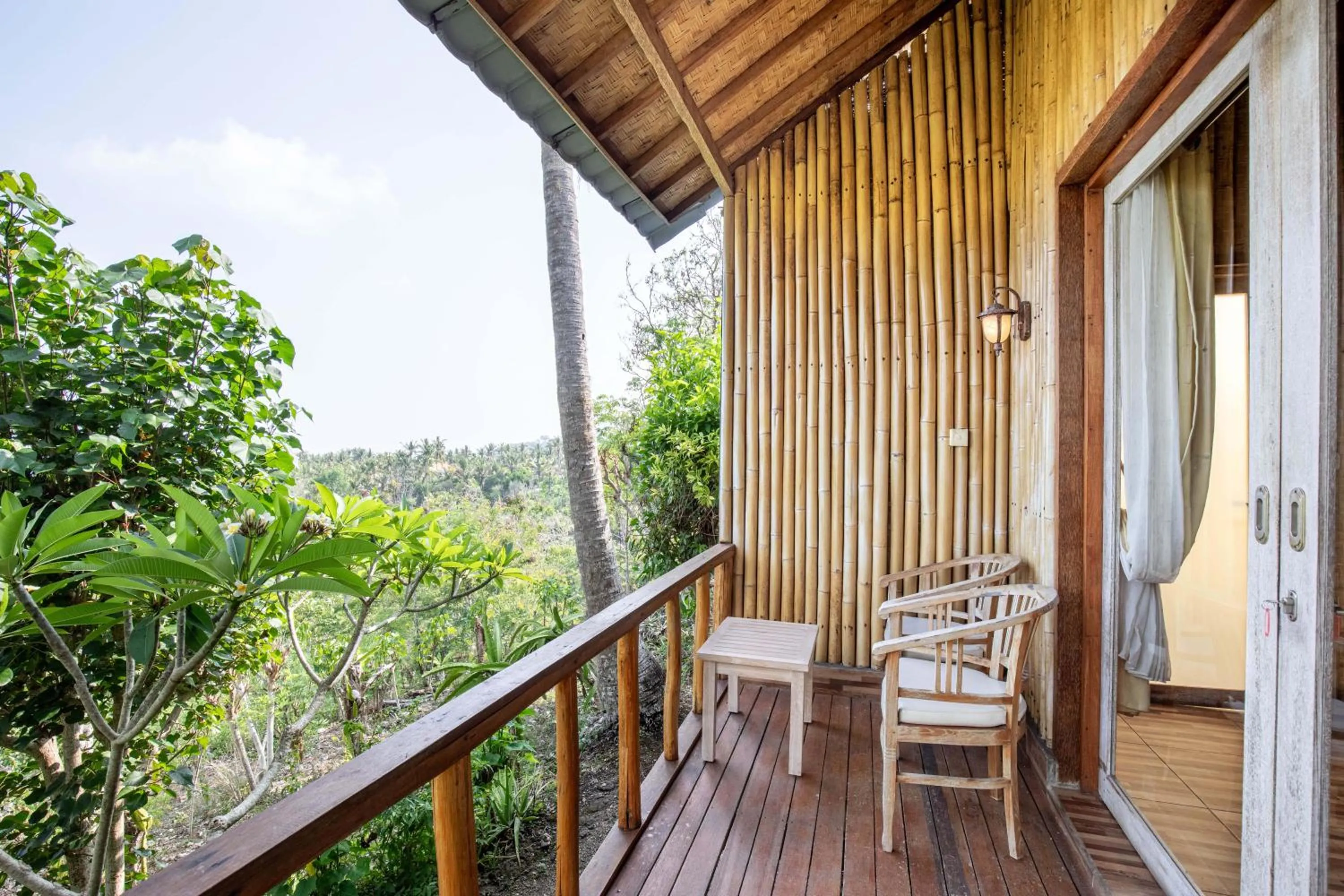 Balcony/Terrace in Atuh Forest Cottage