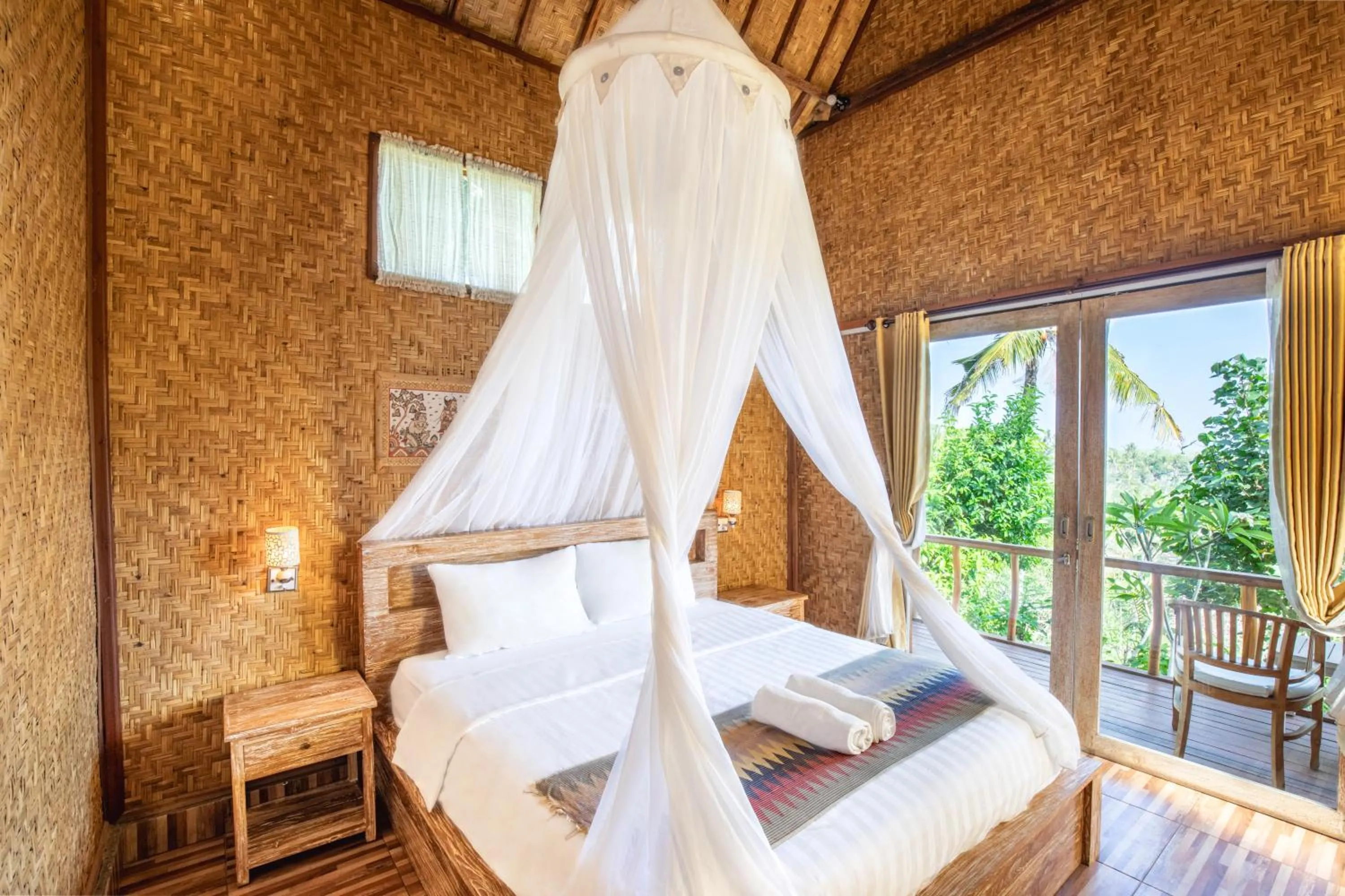 Bedroom, Bed in Atuh Forest Cottage