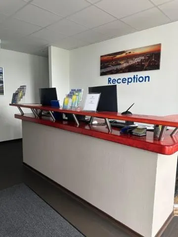 Lobby or reception in Arena Hostel & Monteurzimmer