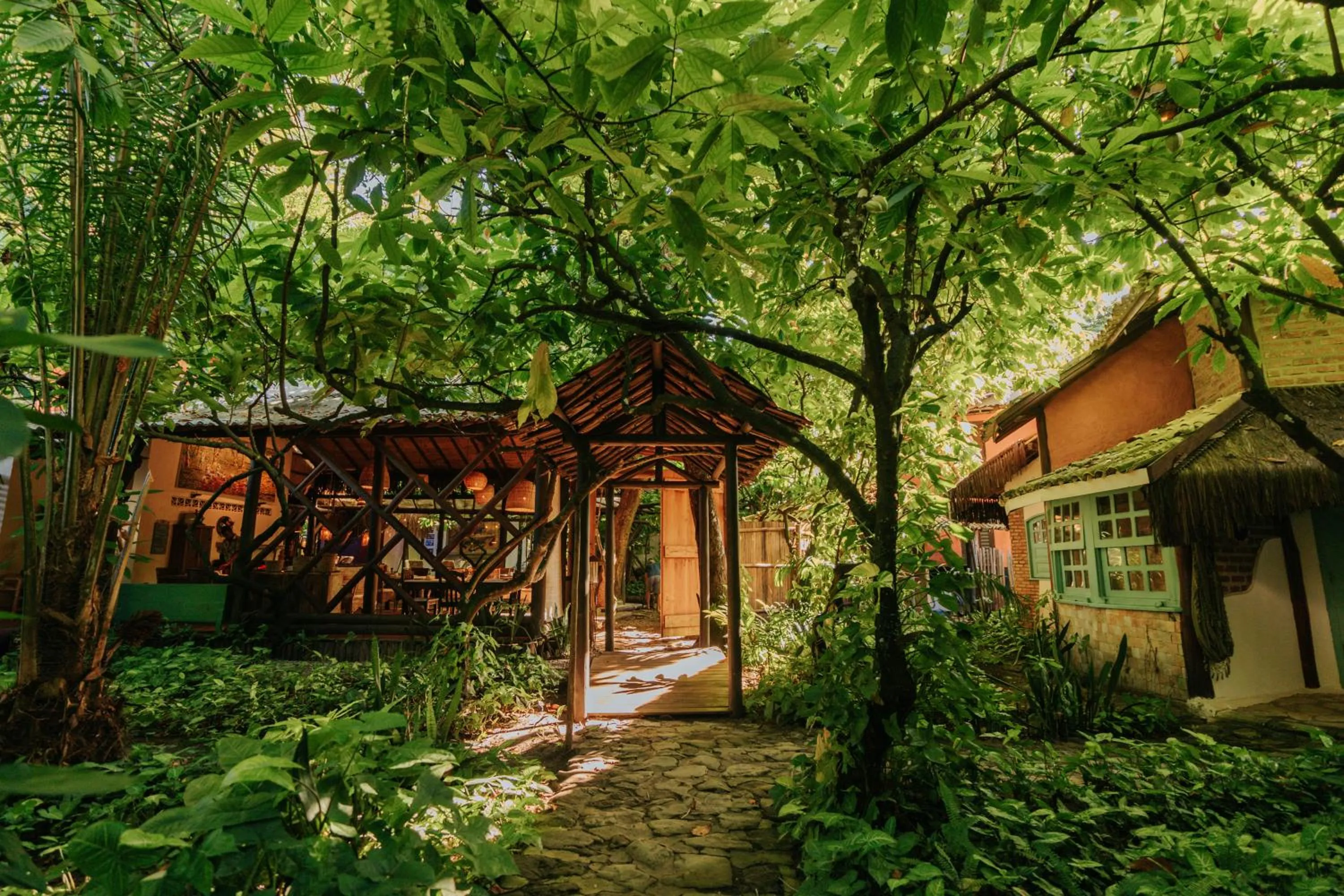 Garden view in Pousada Fruta Pão