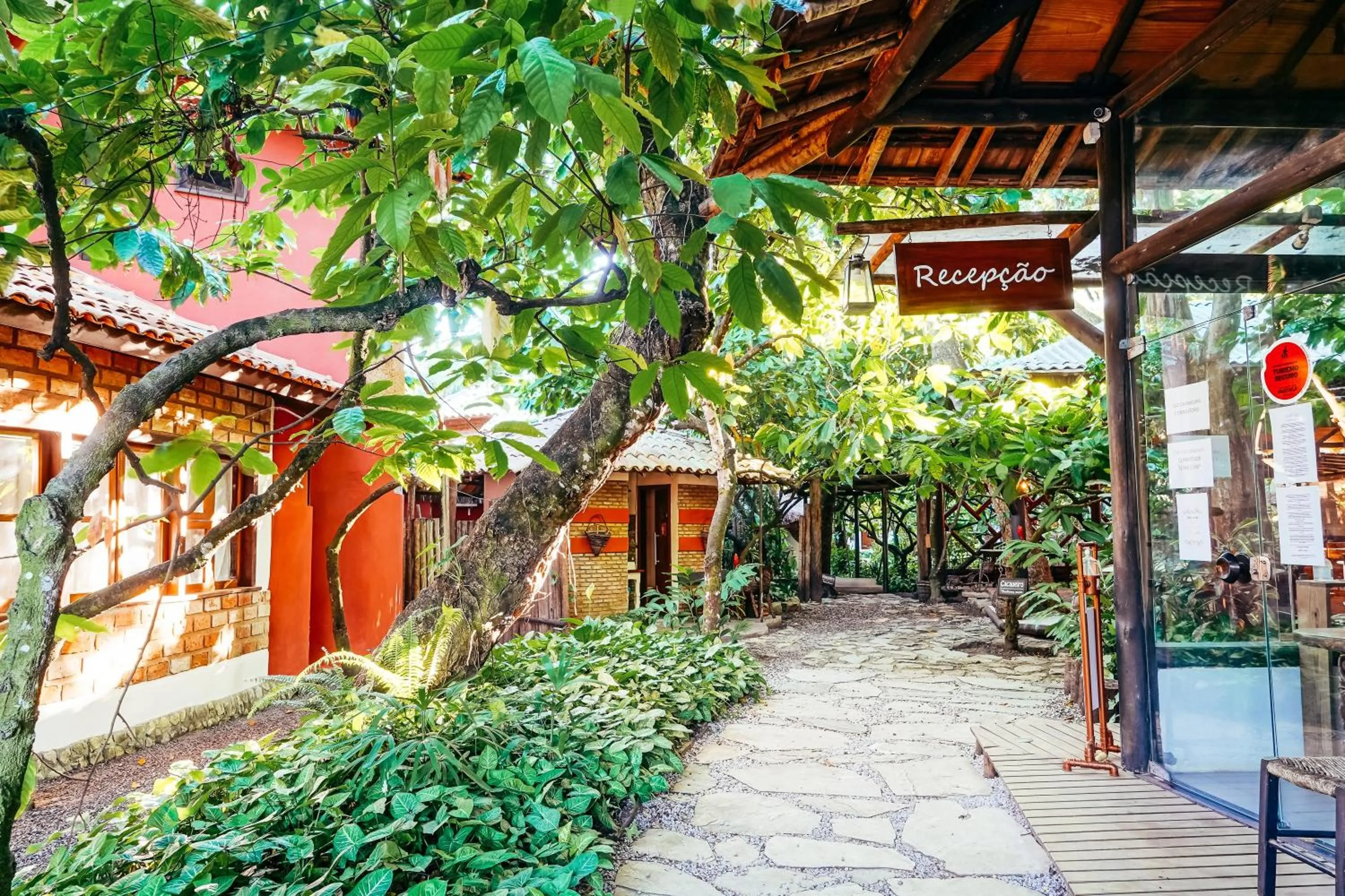 Garden view in Pousada Fruta Pão