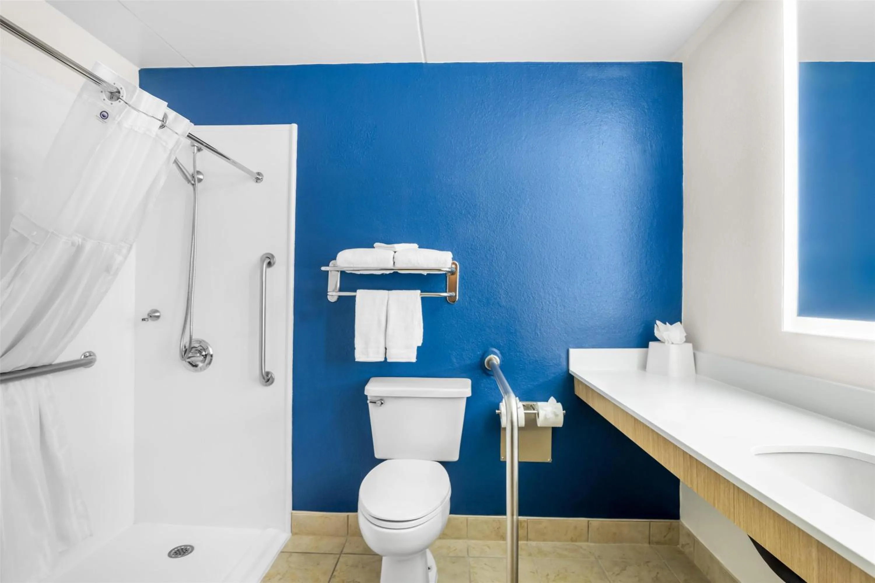 Bathroom in Spark by Hilton Roanoke Civic Center