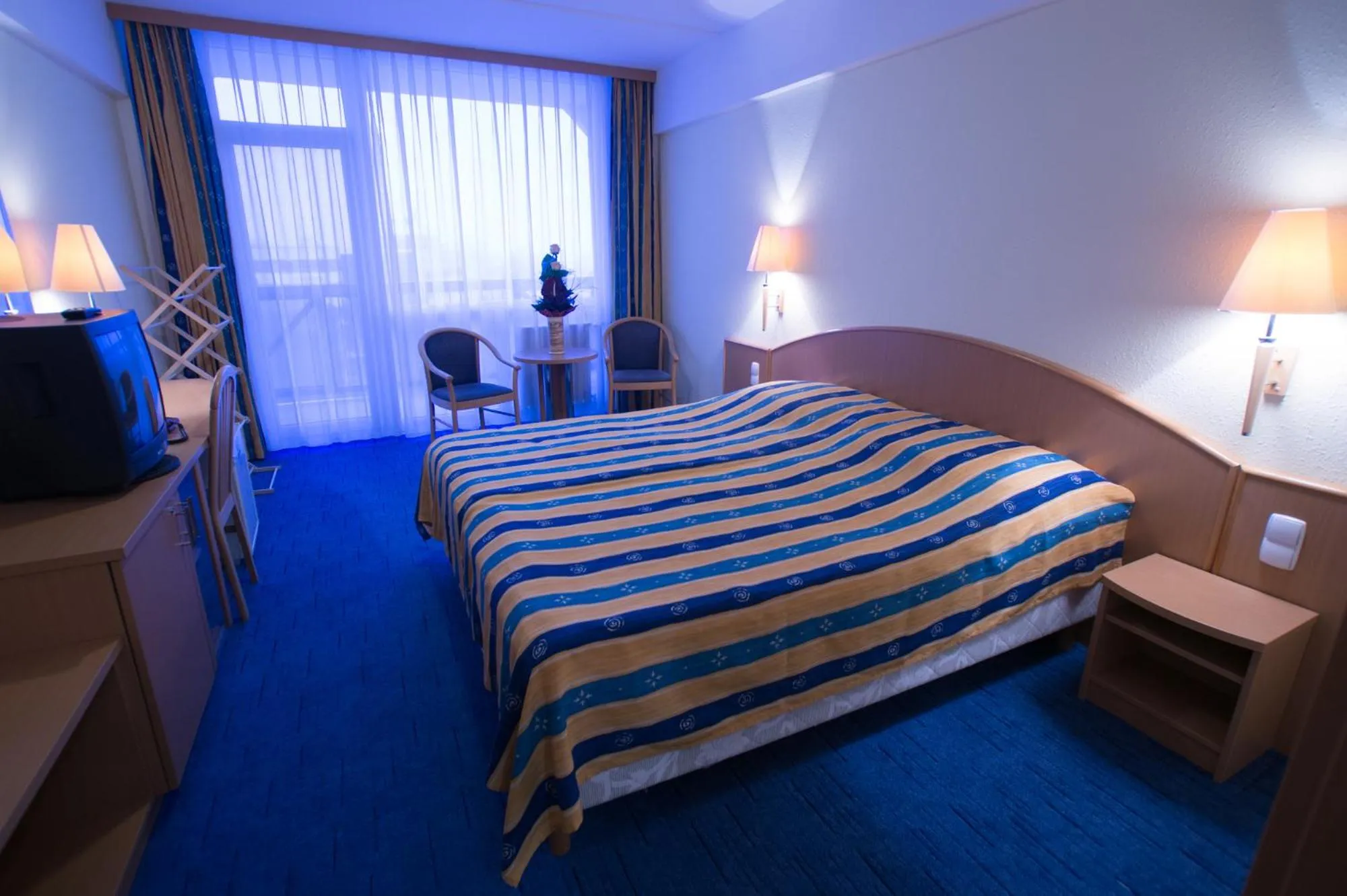 Bedroom, Bed in Mátyás Király Gyógy- és Wellness Hotel