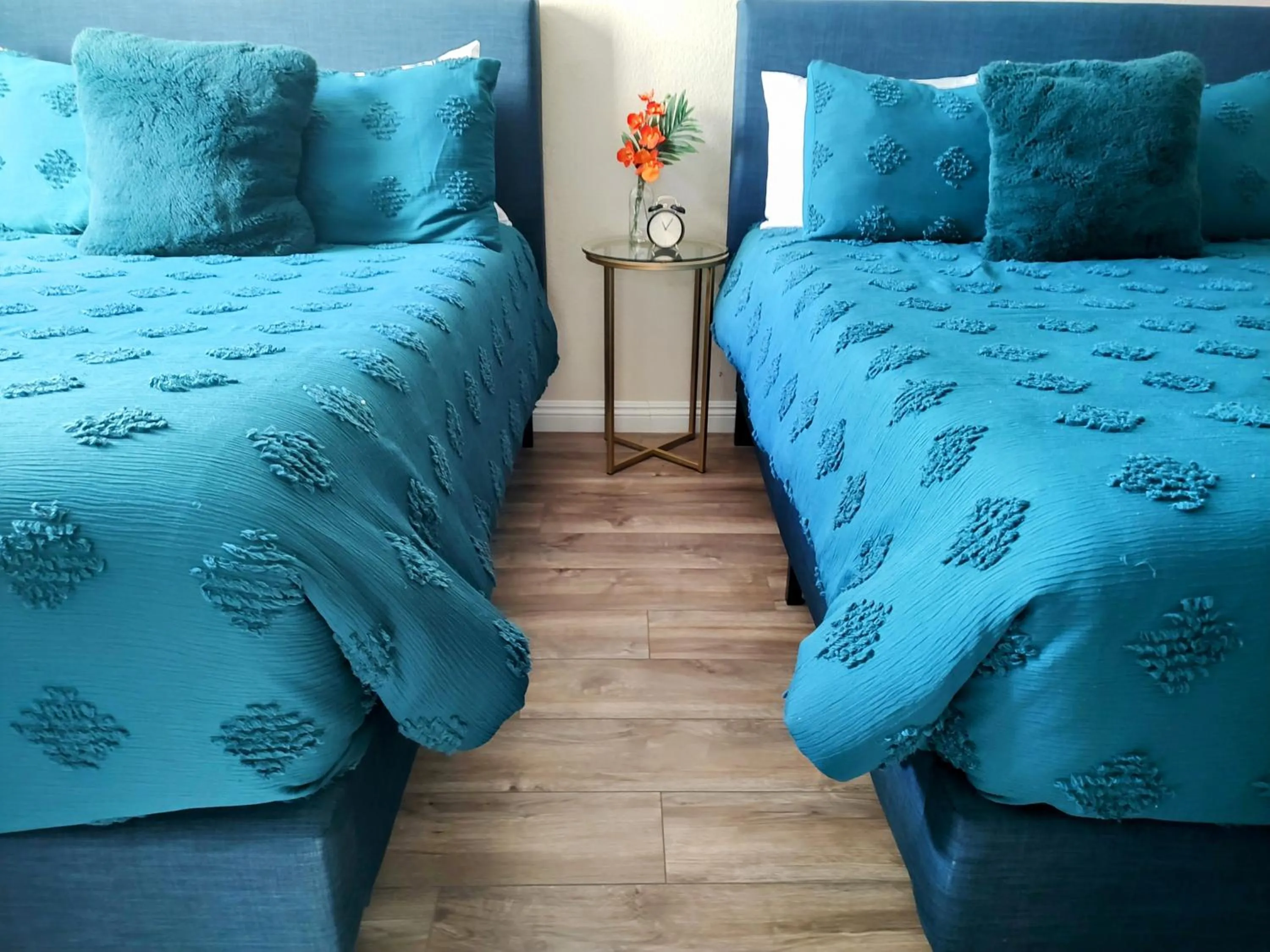 Bed in Pacific Plaza Resort