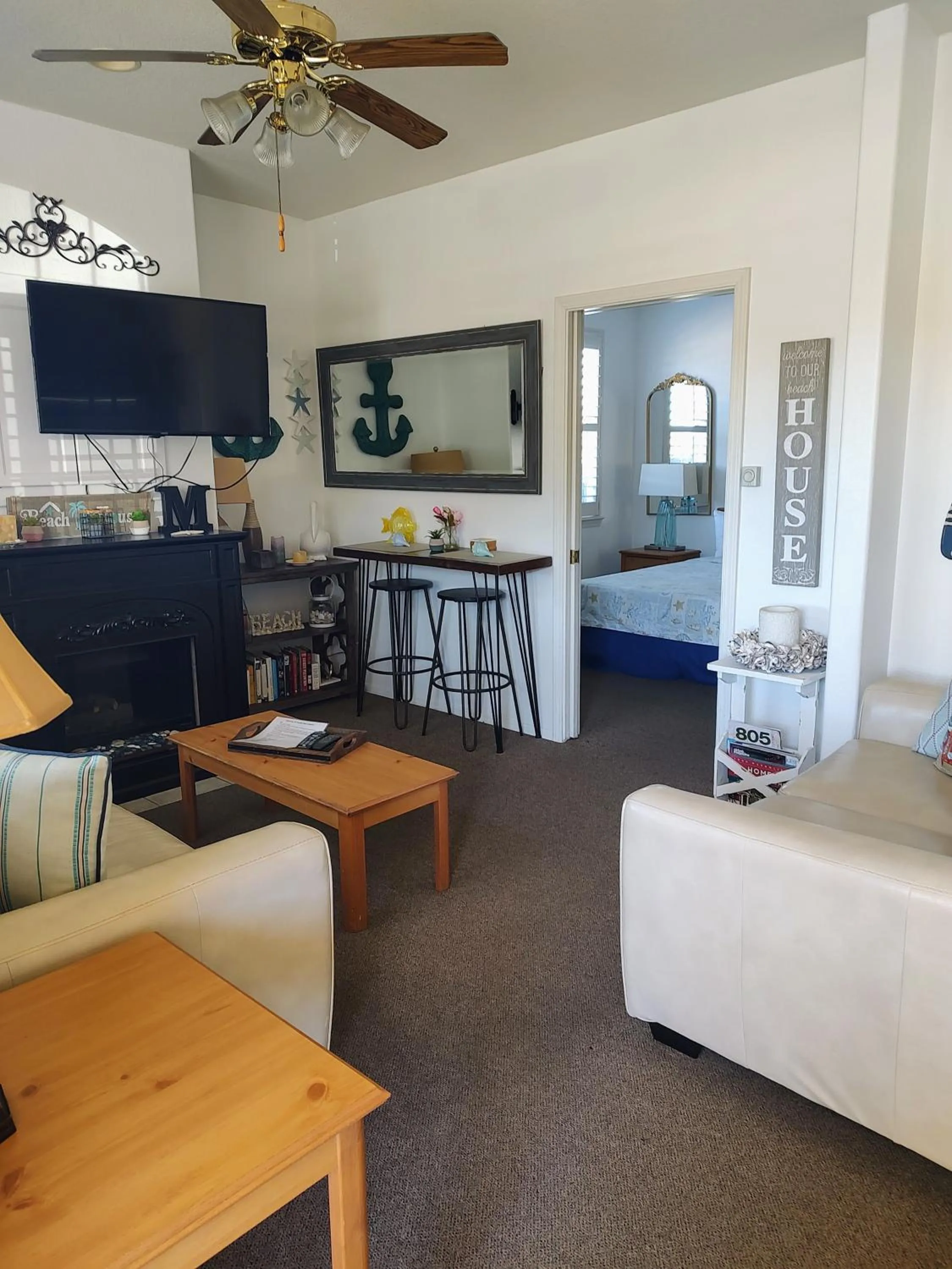 Living room in Pacific Plaza Resort