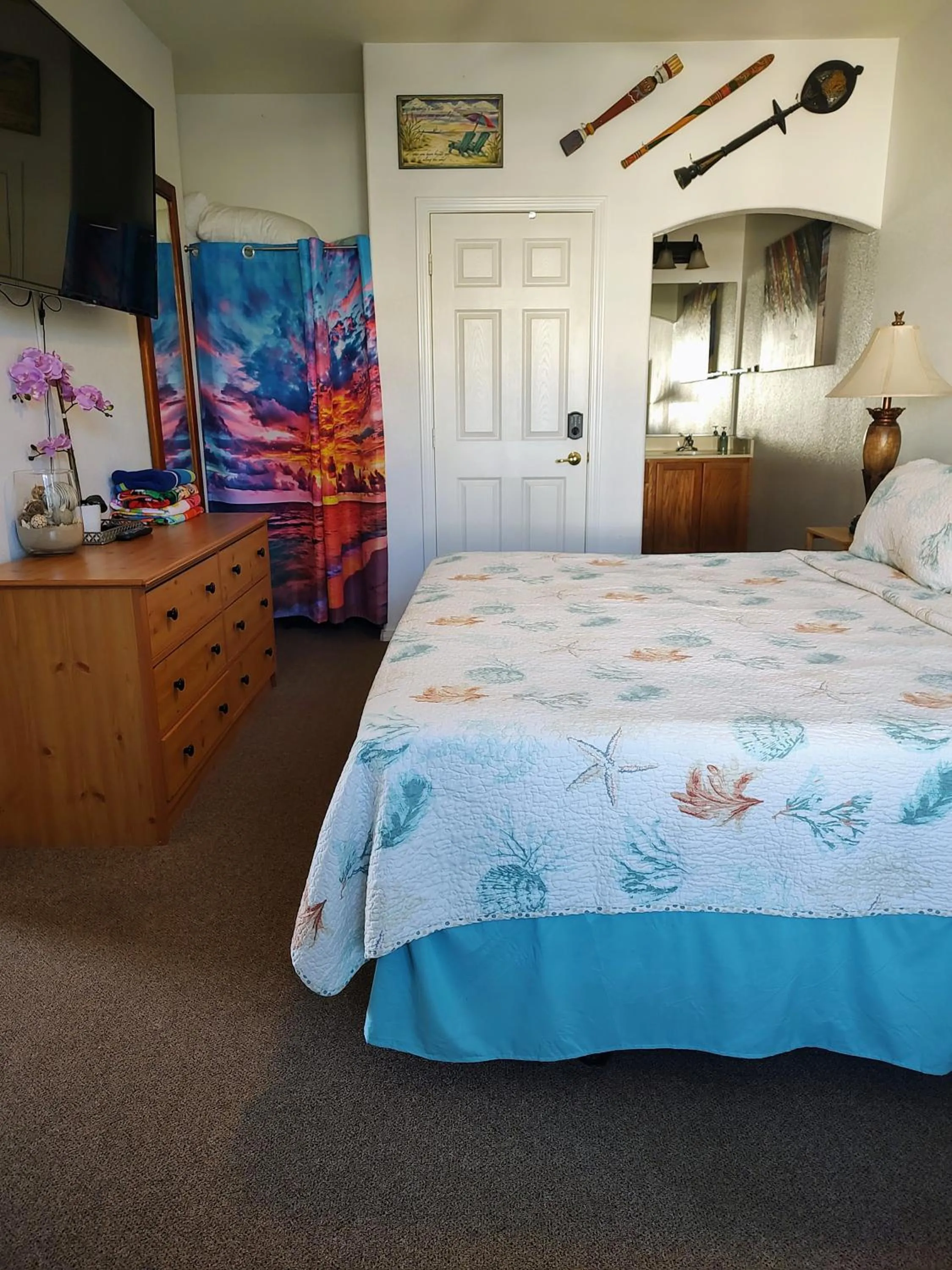 Bed in Pacific Plaza Resort