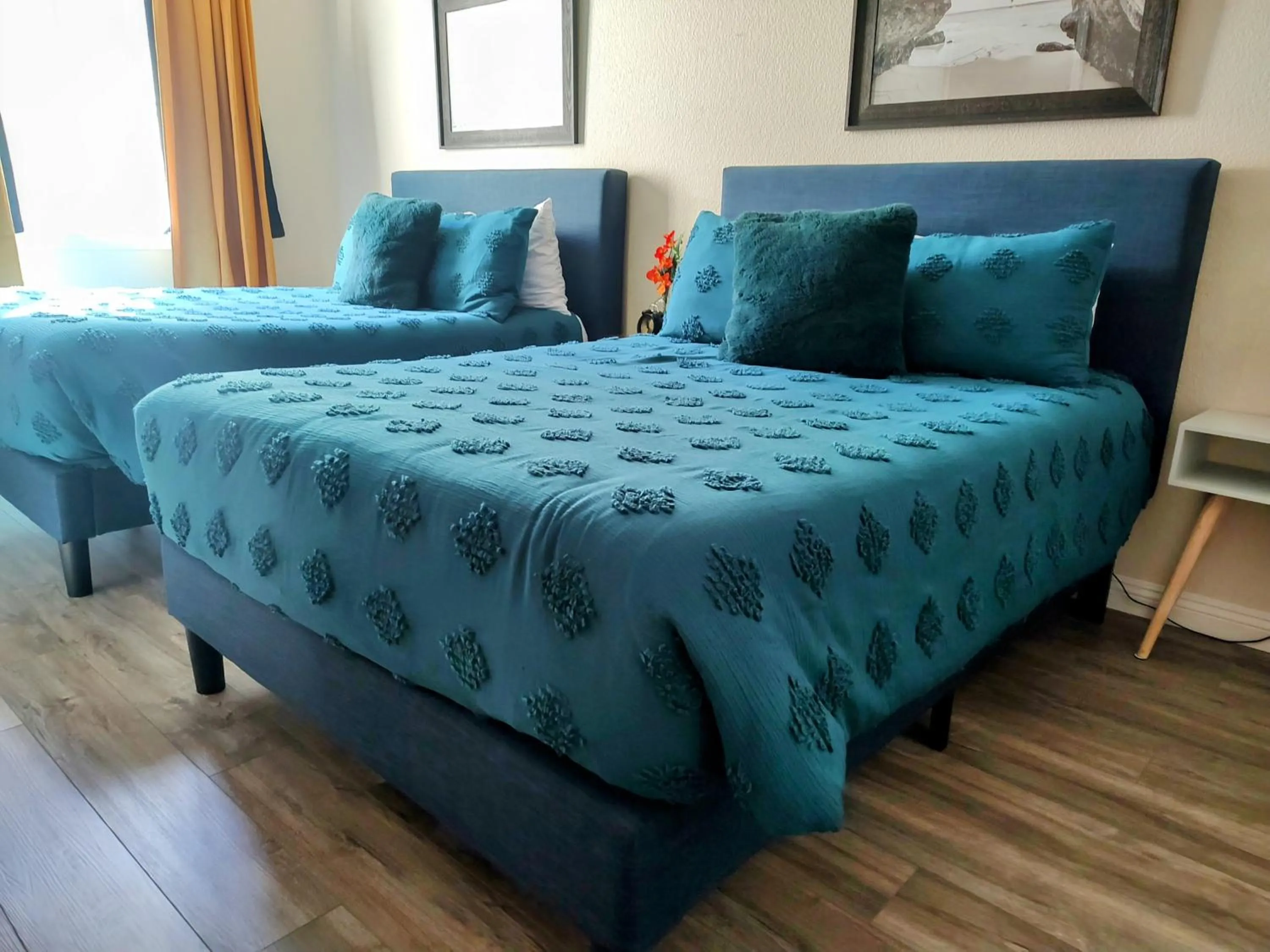 Bed in Pacific Plaza Resort