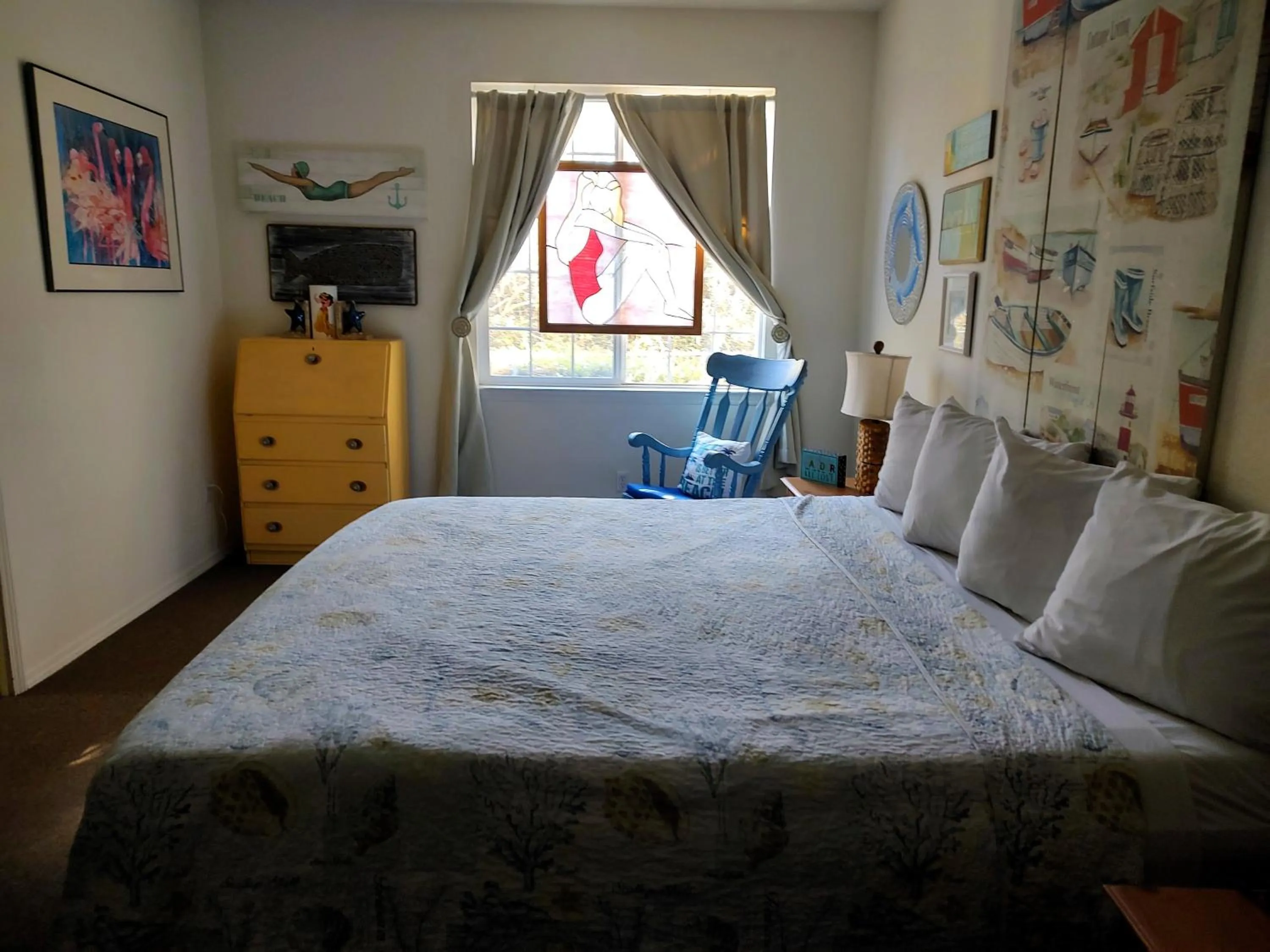 Bed in Pacific Plaza Resort