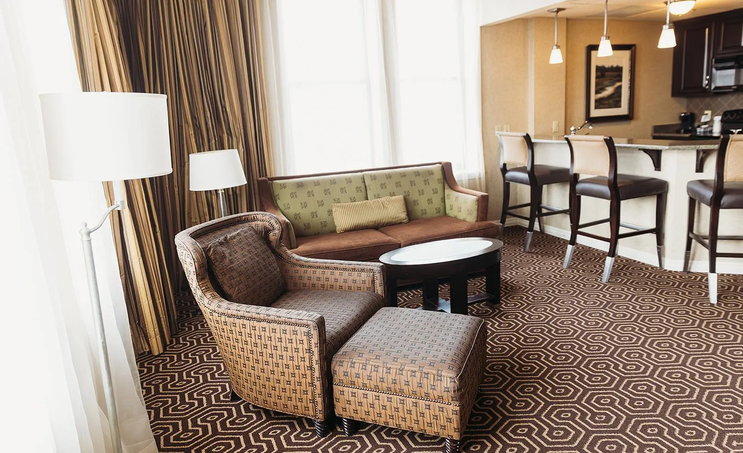 Living room in Hotel Julien Dubuque