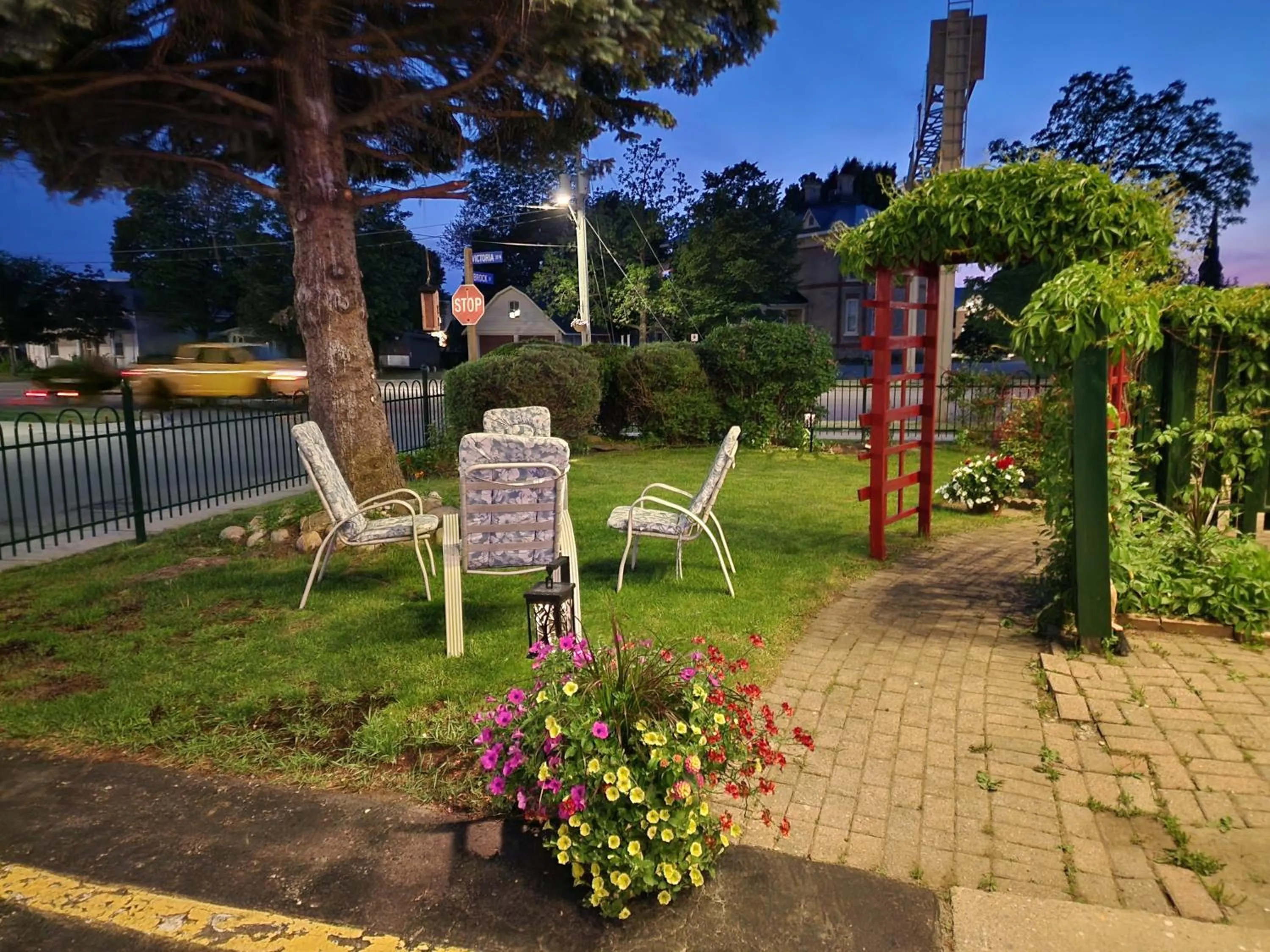Garden view in Maple Leaf Motel