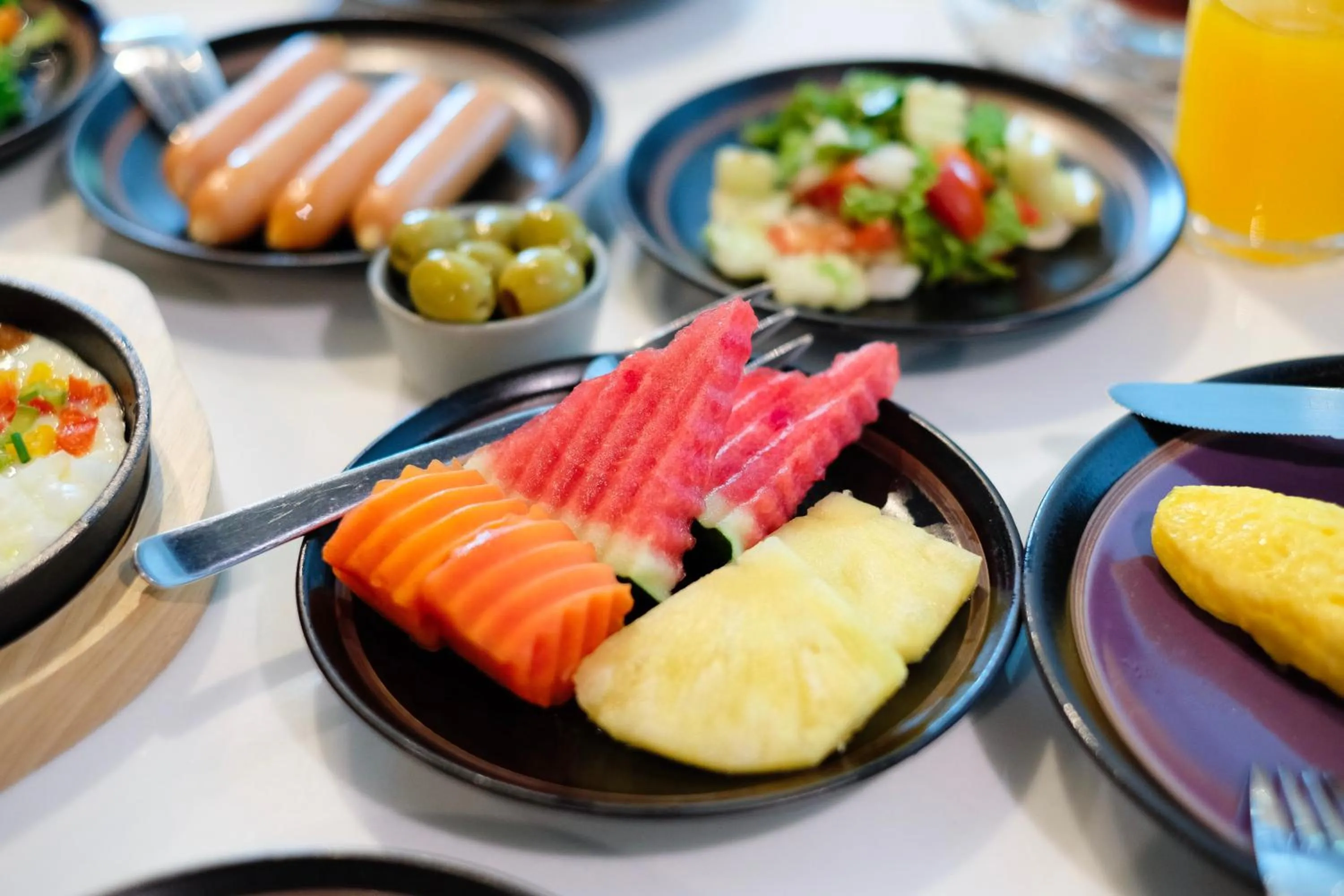 Buffet breakfast in Aspira Skyy Sukhumvit 1