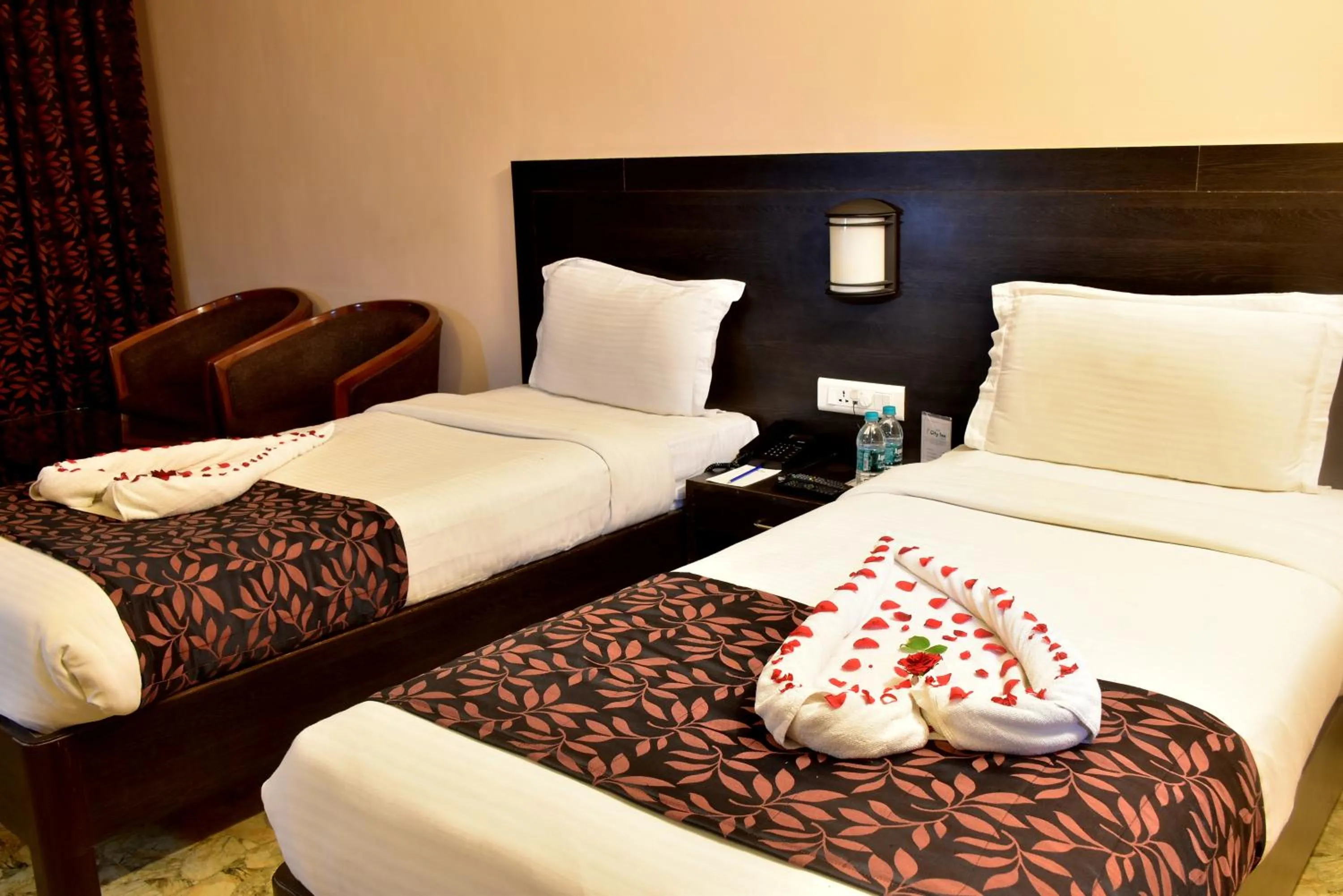 Bed in Hotel City Inn