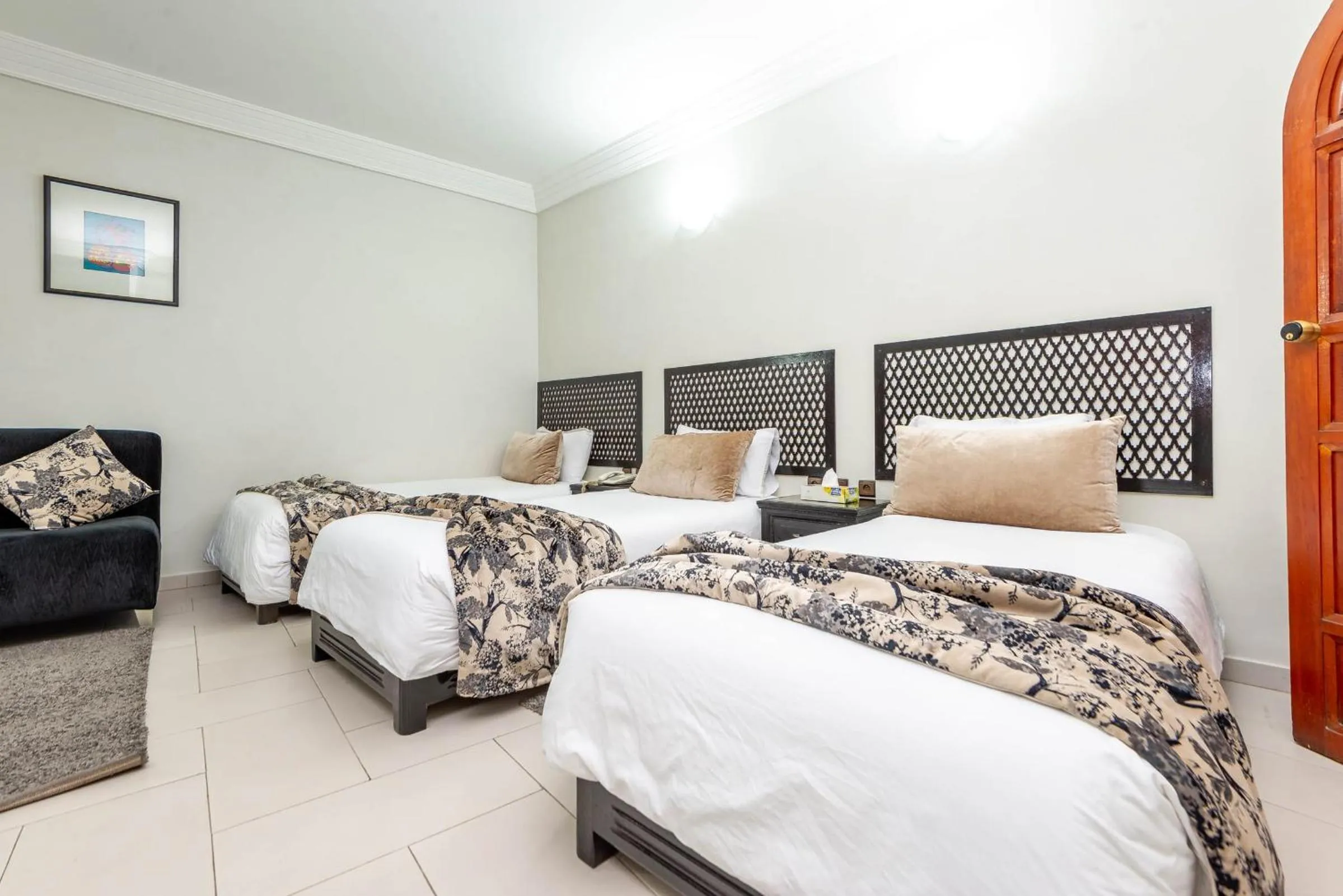 Bed in Hotel Oudaya & Spa