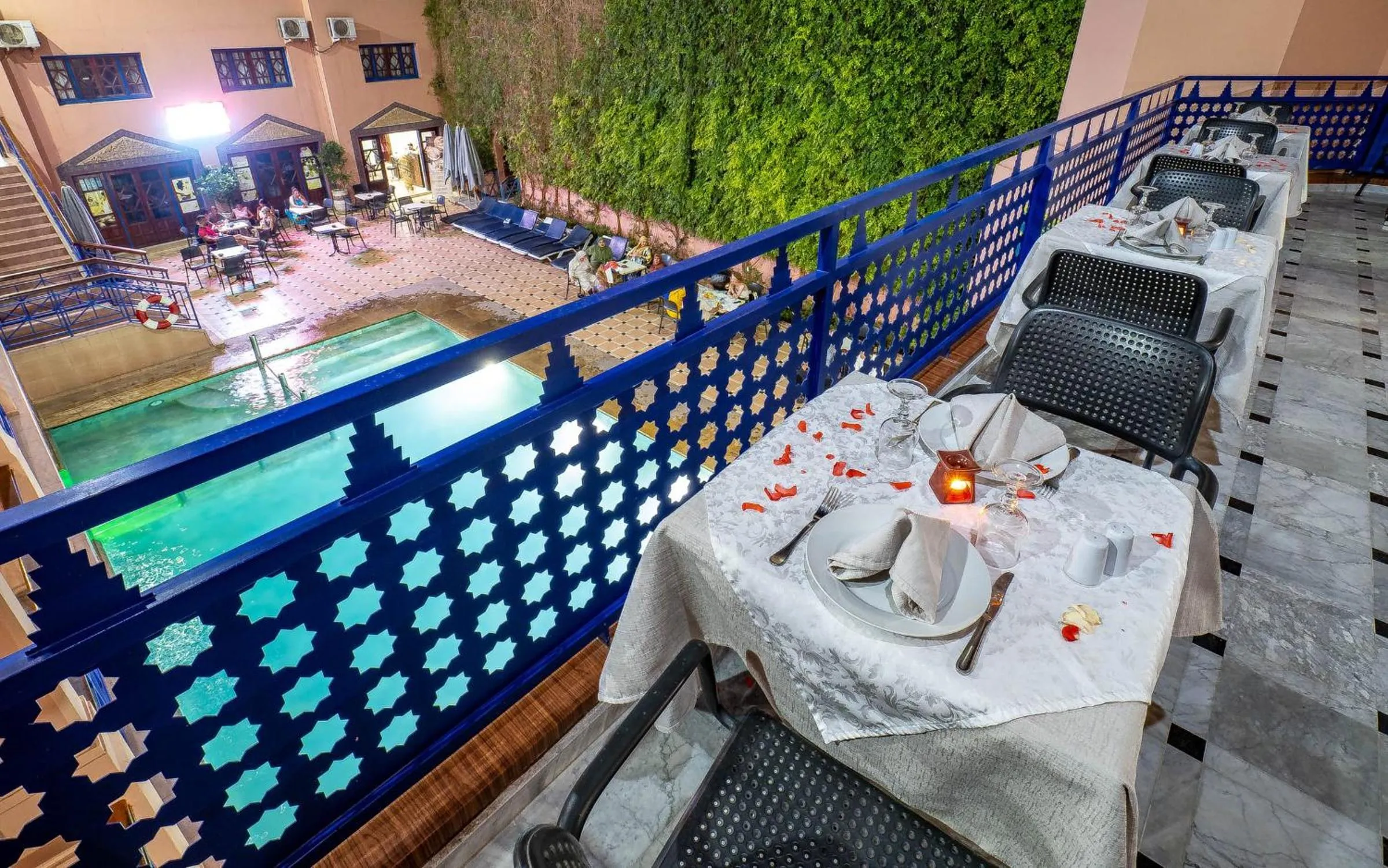 Patio in Hotel Oudaya & Spa
