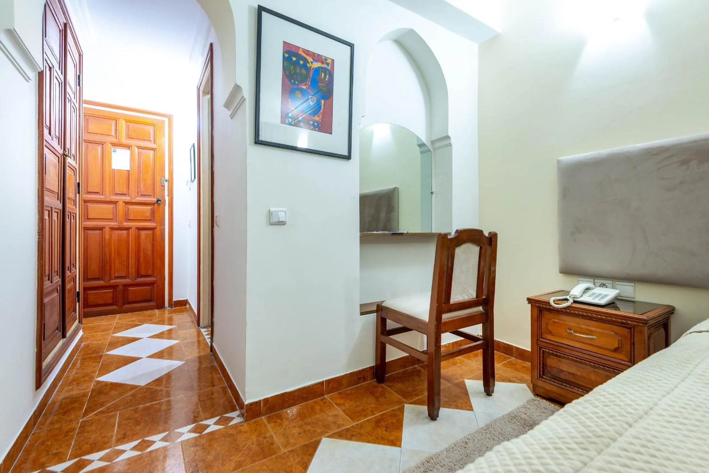 Bed in Hotel Oudaya & Spa