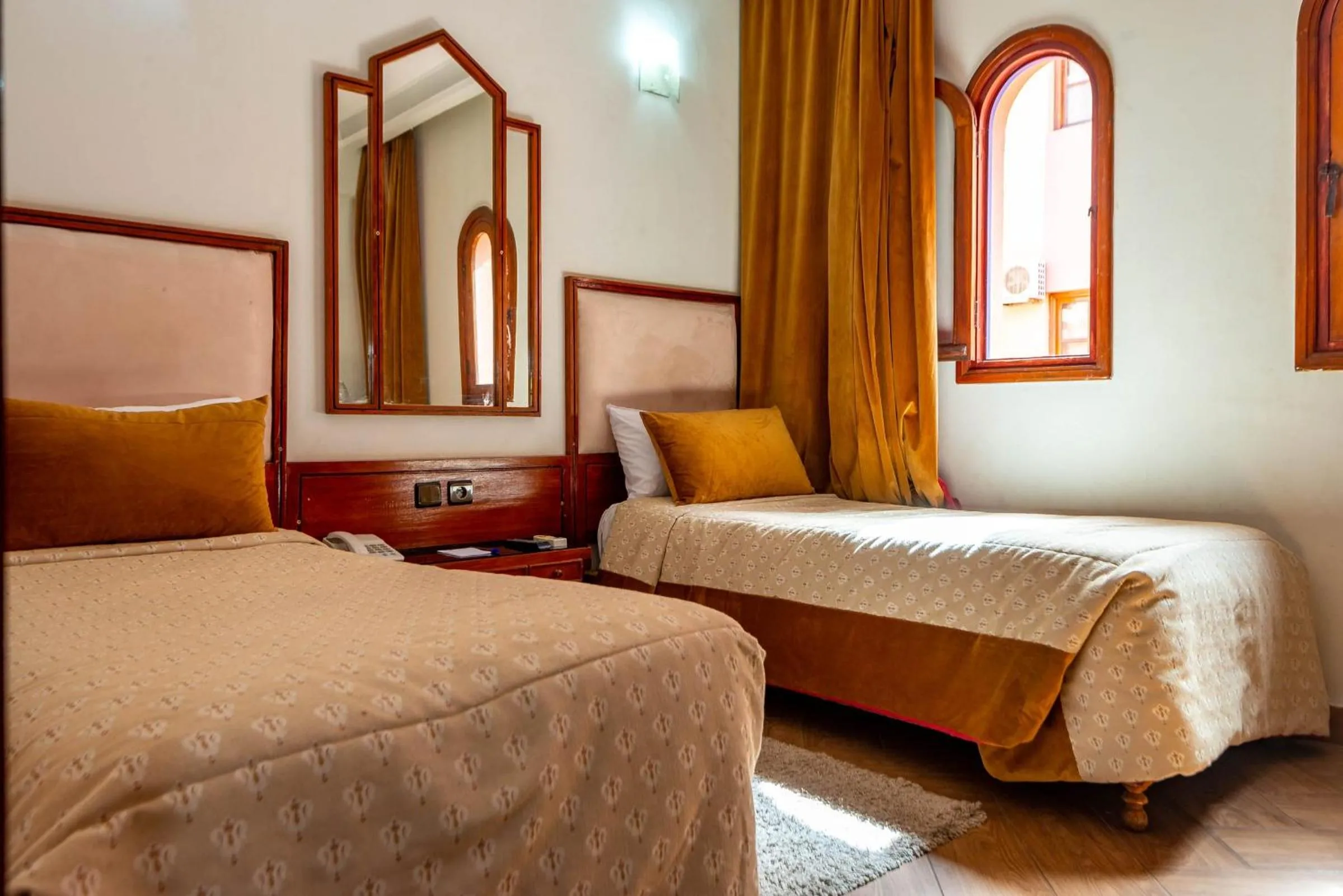 Bed in Hotel Oudaya & Spa