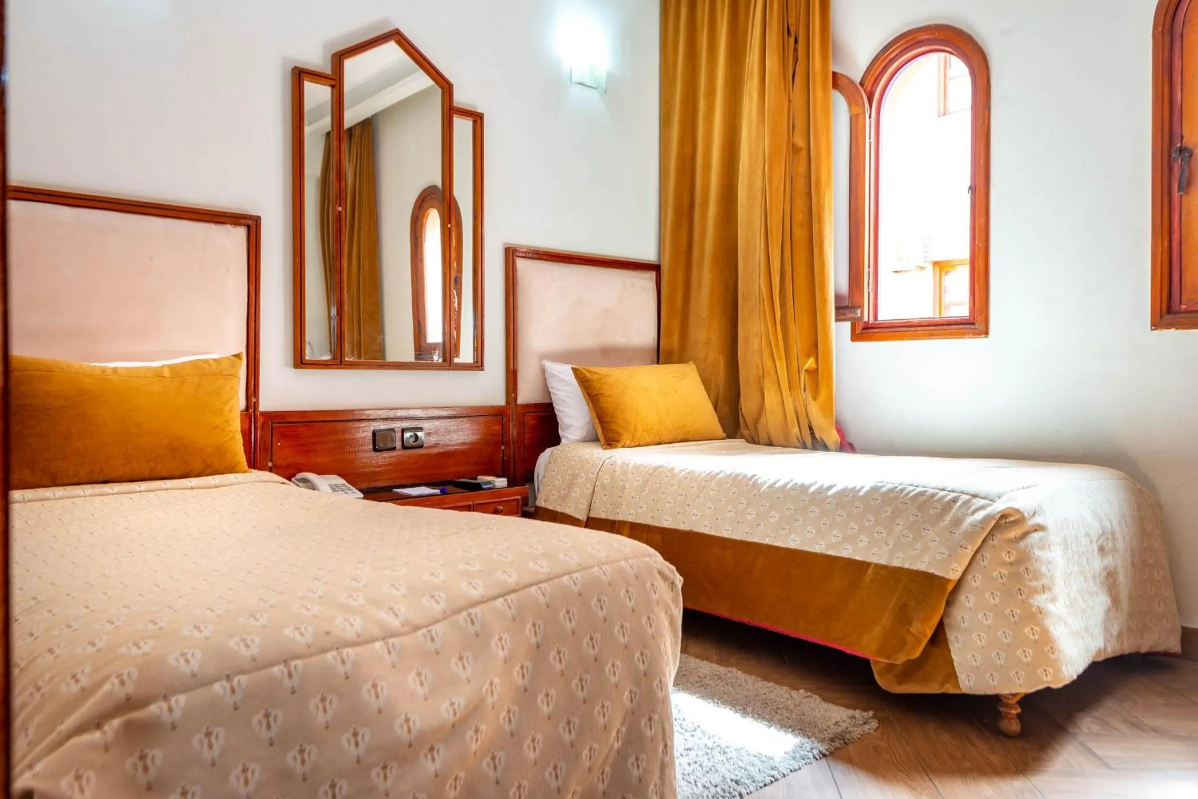 Bed in Hotel Oudaya & Spa